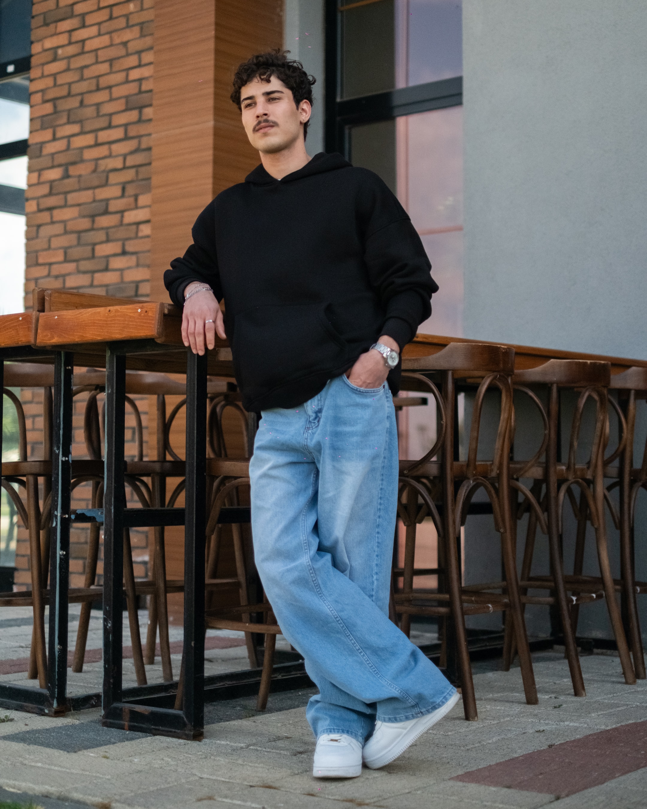 Basic Oversize Hoodie - Black