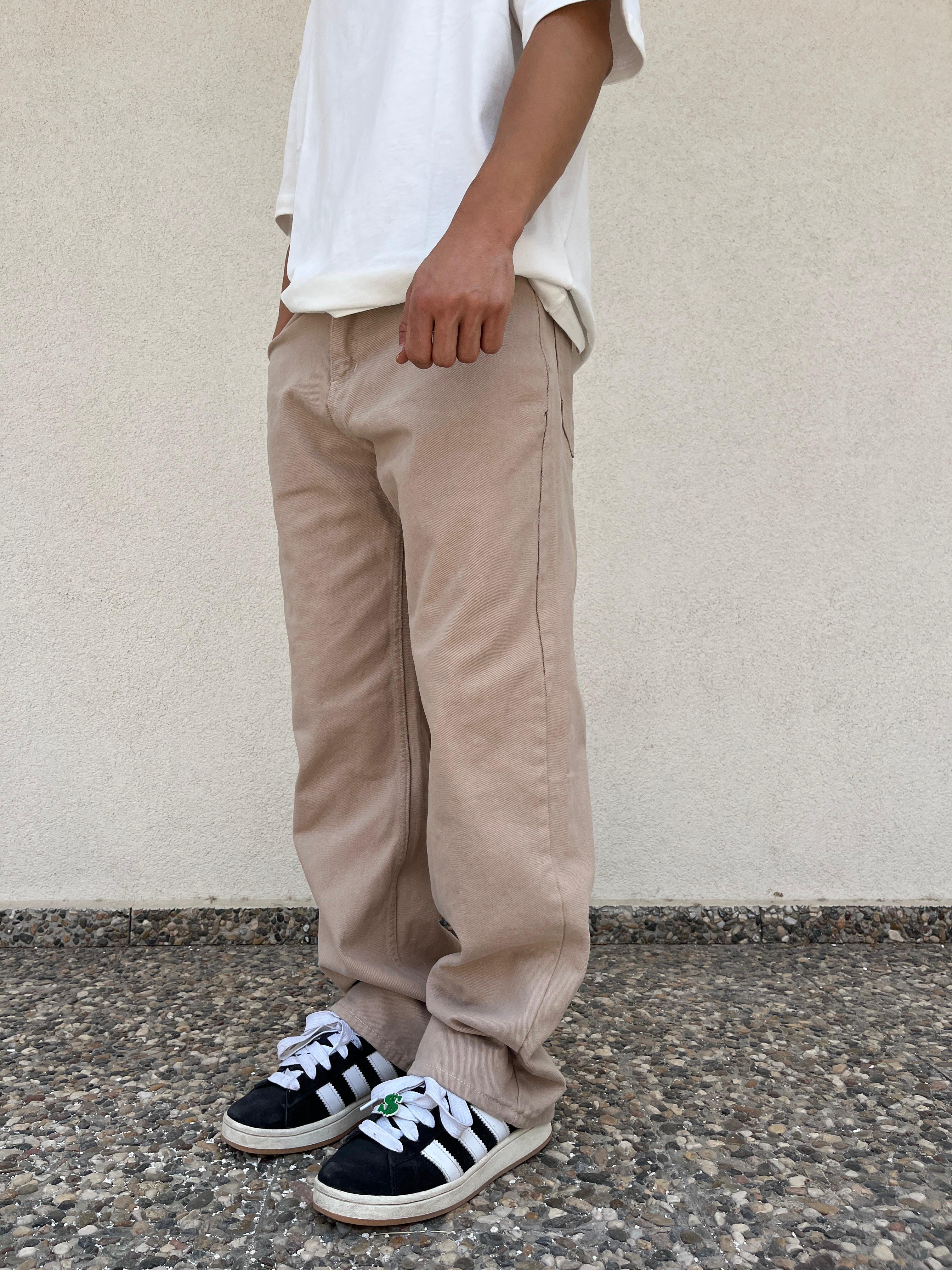 Bej Baggy Jeans