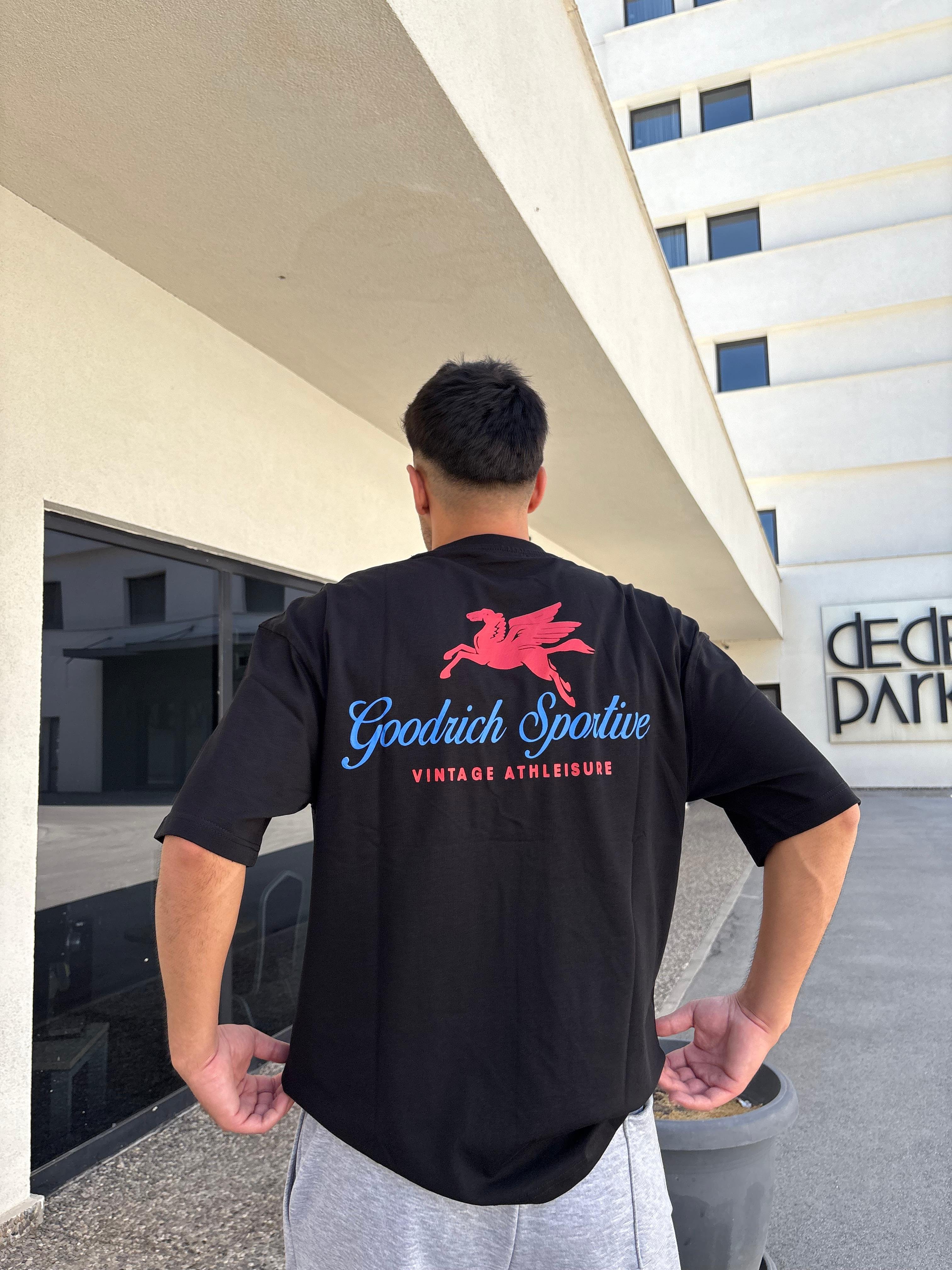 Printed Oversize Unisex T-Shirt - siyah