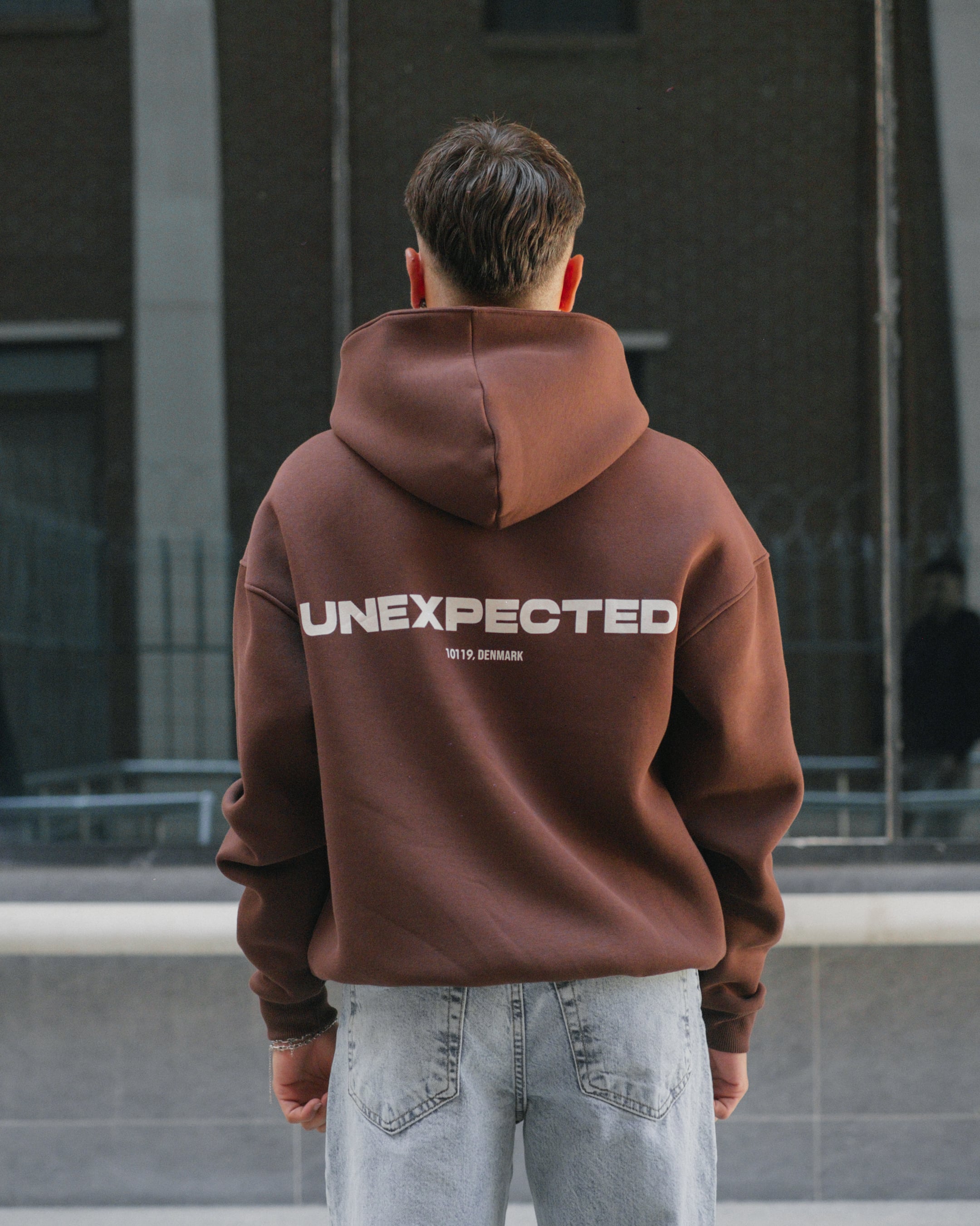 Unexpected Oversize Premium Hoodie - kahve