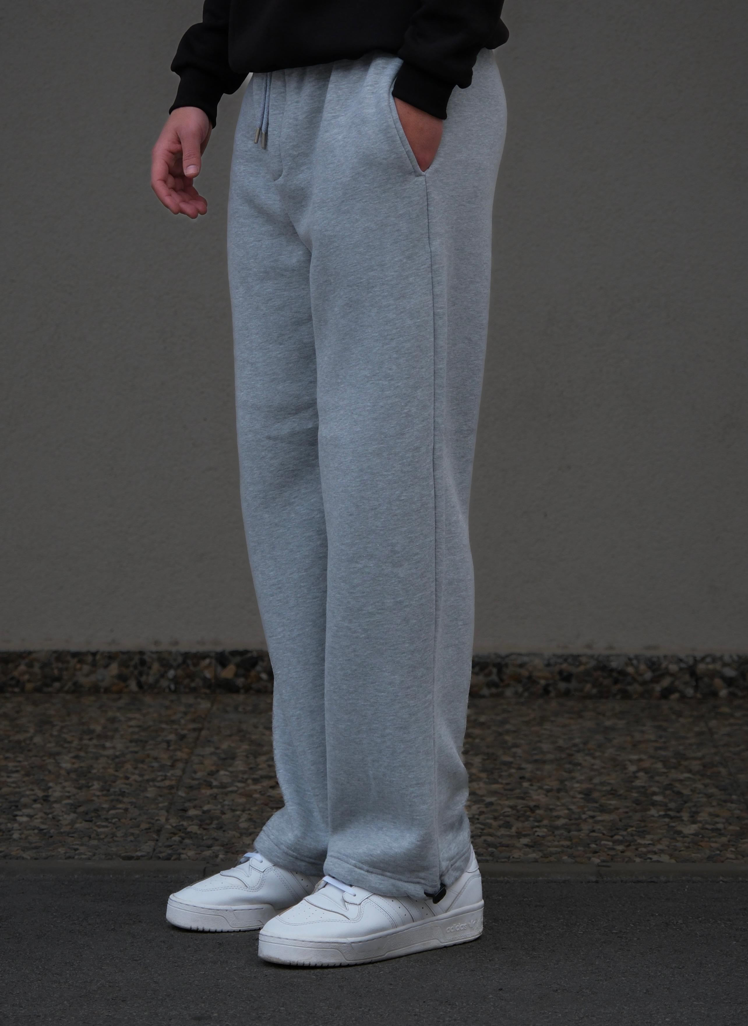 Grey Basic Baggy Sweatpants