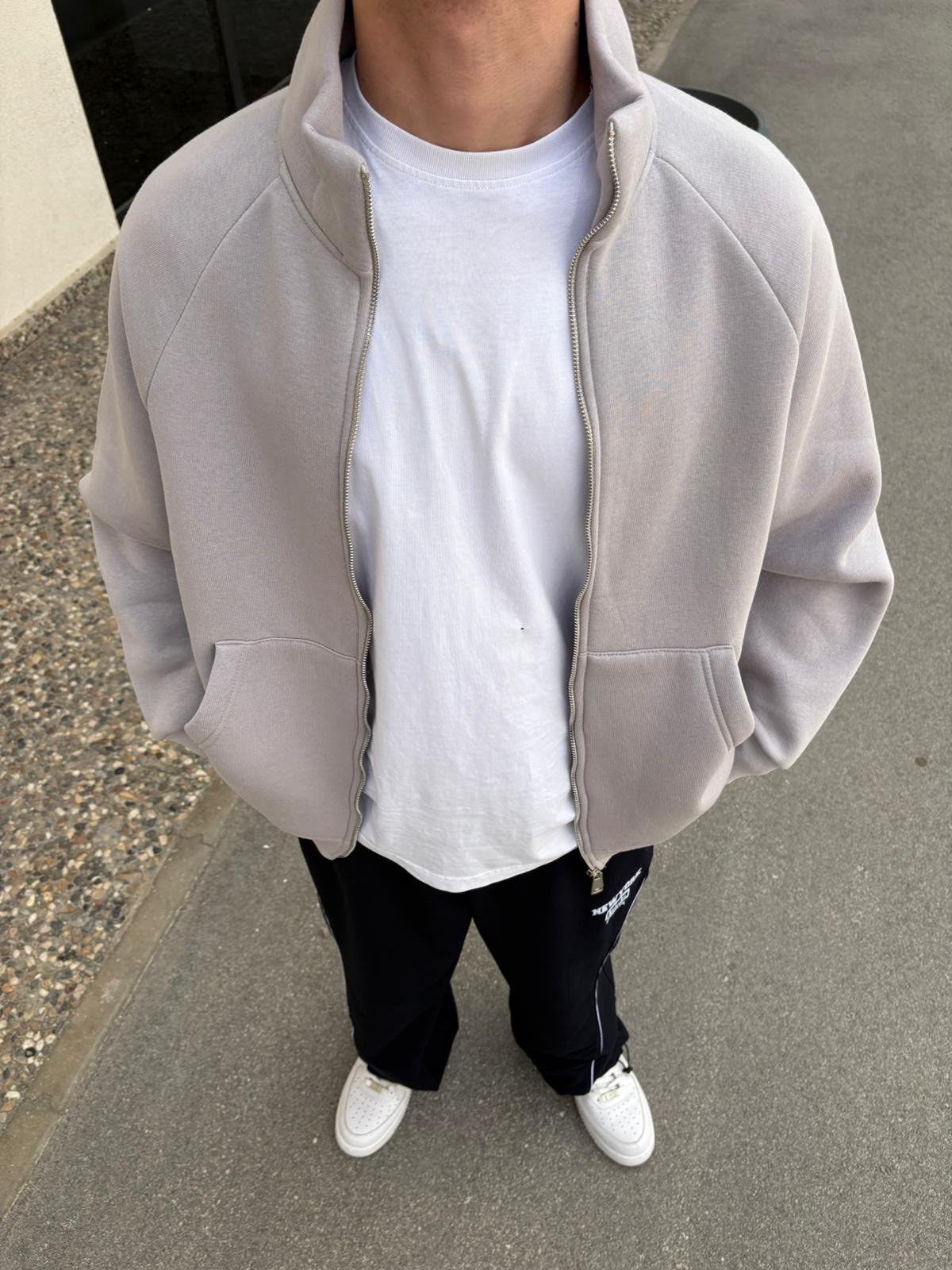 Oversize Full Zip Reglan Sweatshirt