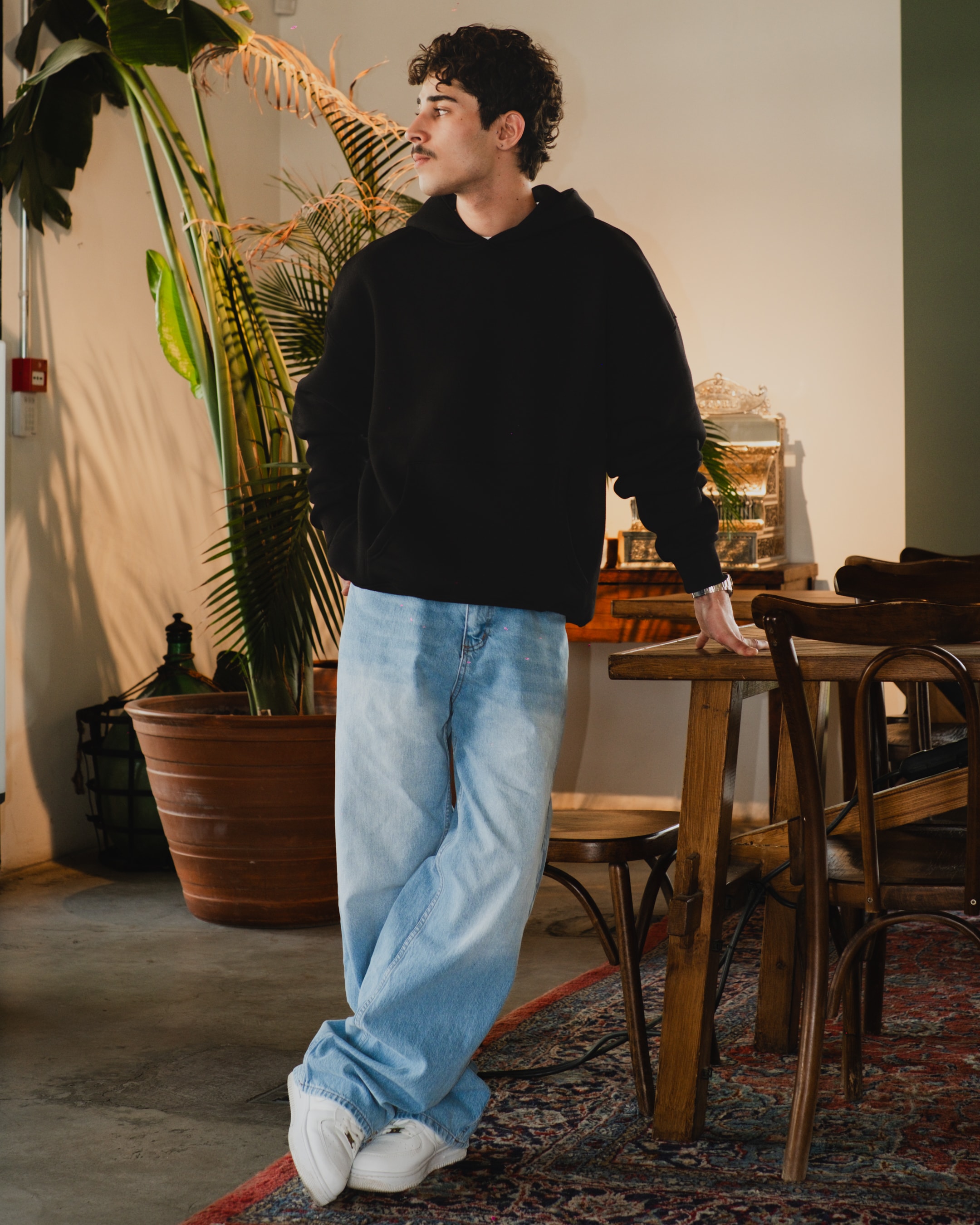 Basic Oversize Hoodie - Black