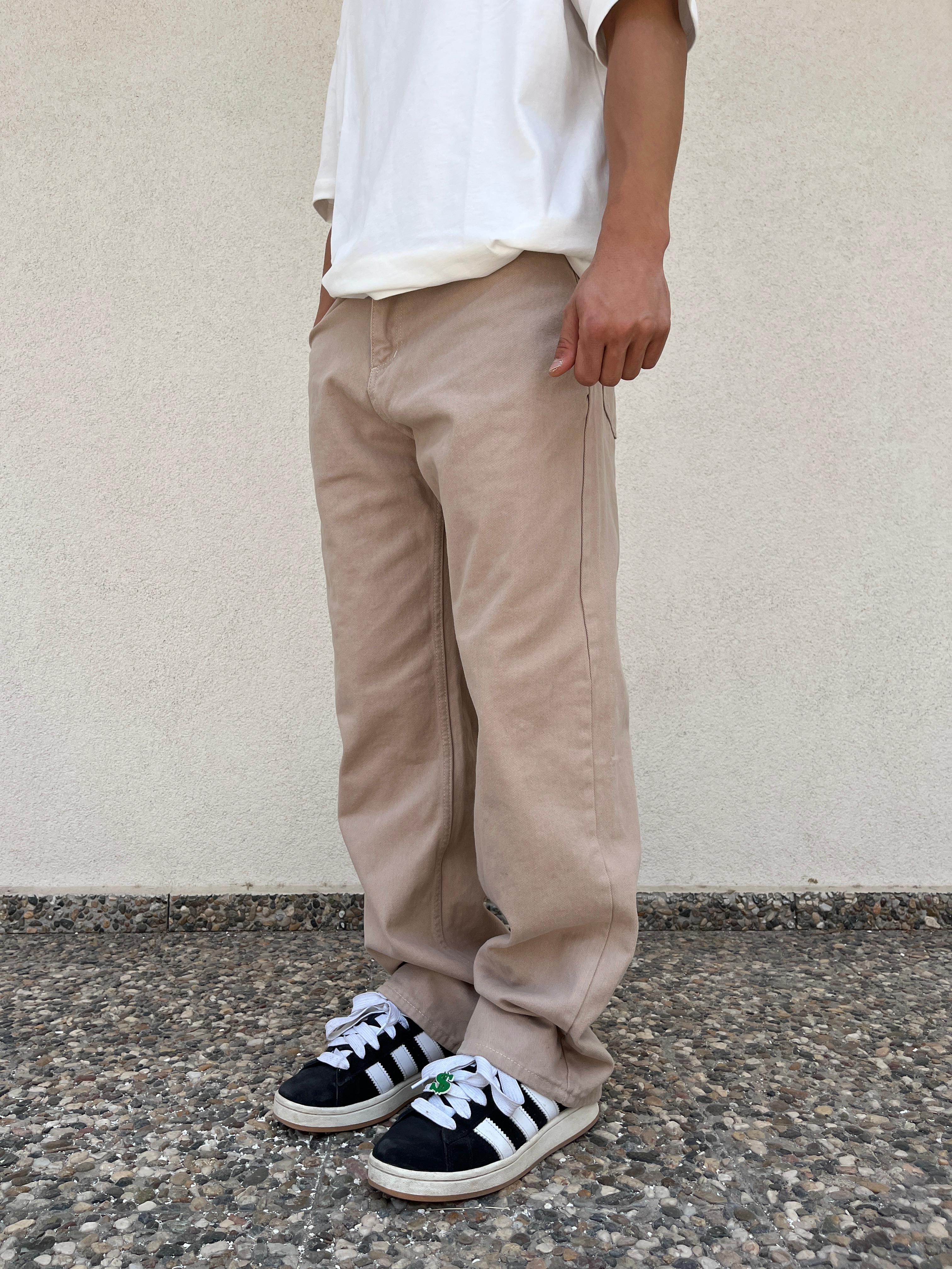 Bej Baggy Jeans