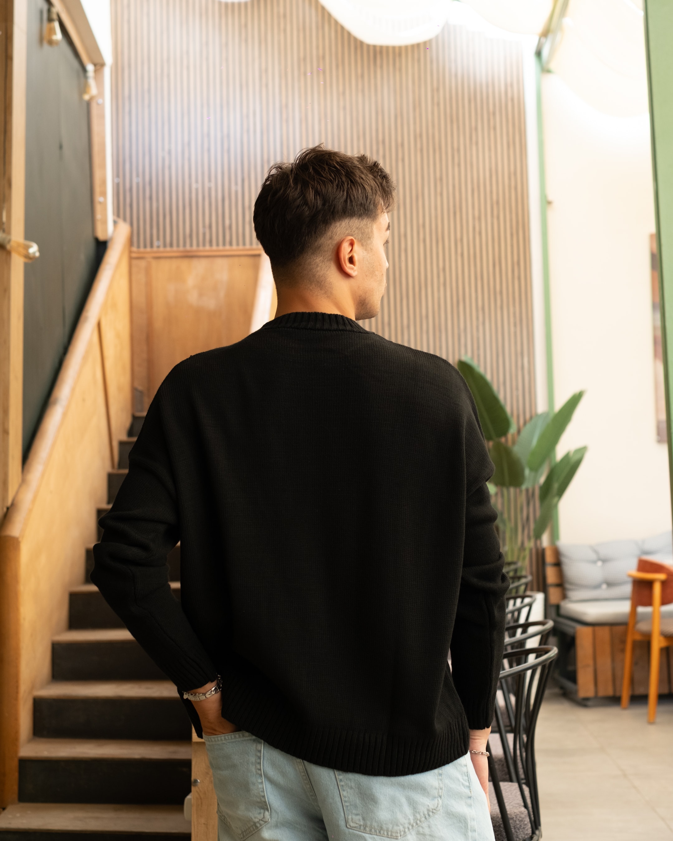 Basic Oversize Triko -Siyah
