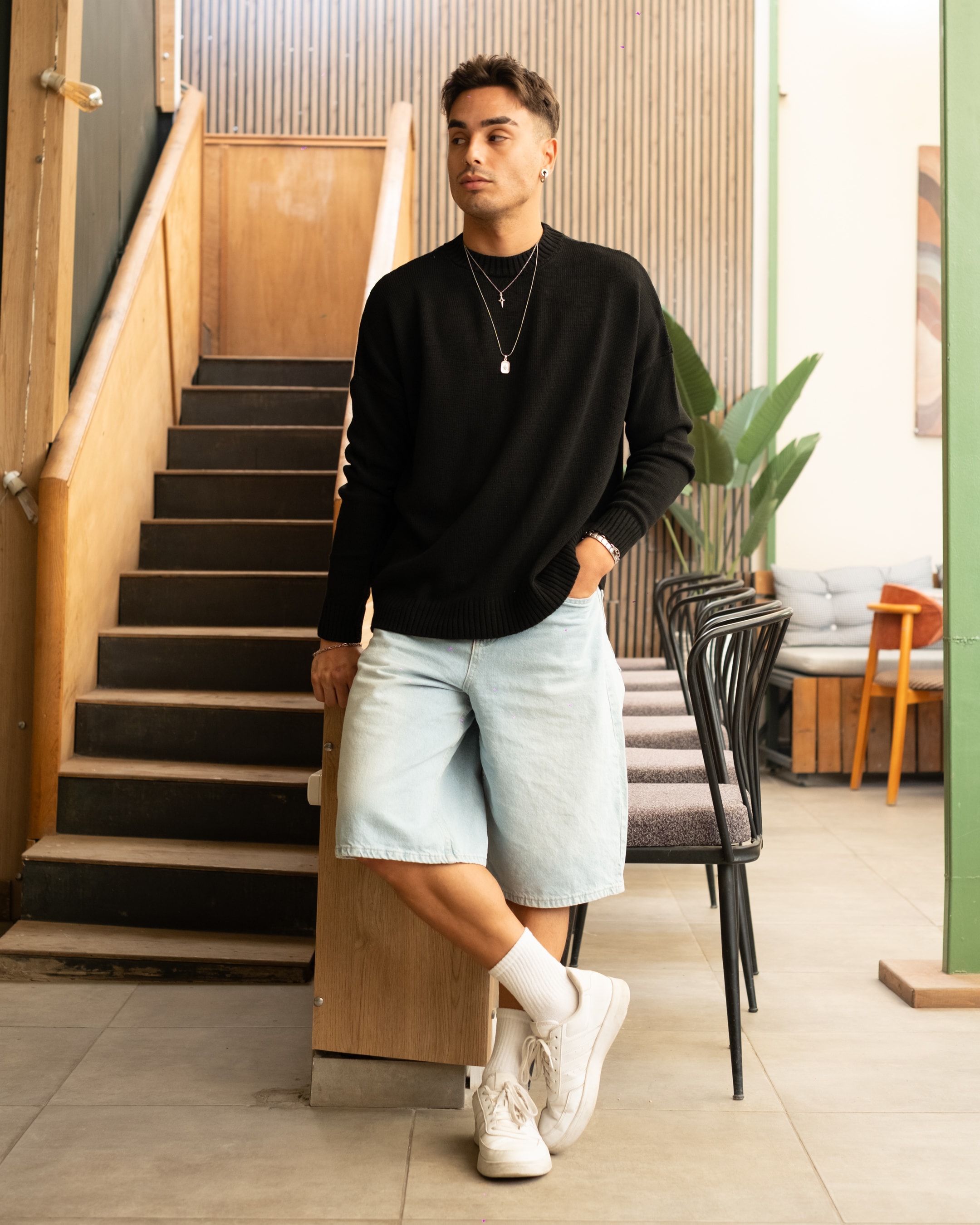 Basic Oversize Triko -Siyah