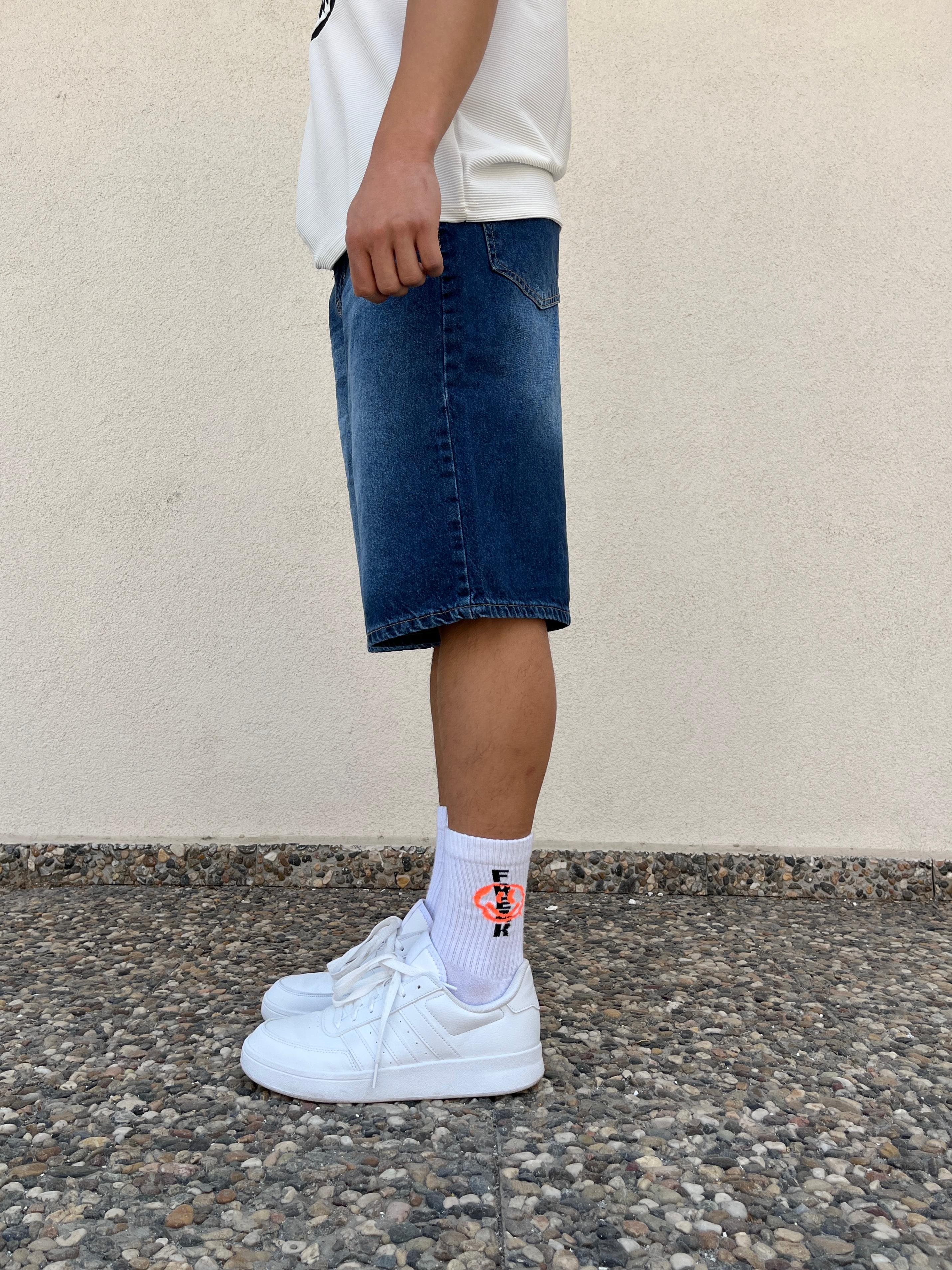 Dark Blue Baggy Unisex Short