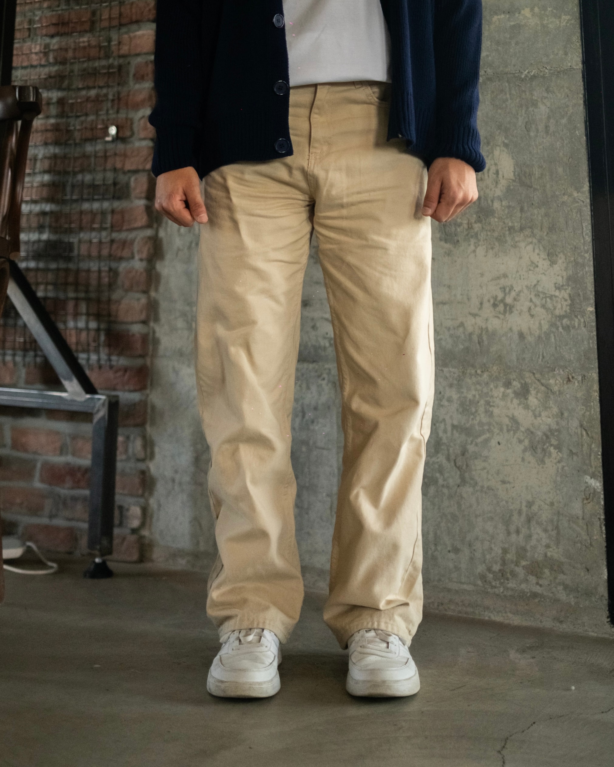 Krem Baggy Jeans