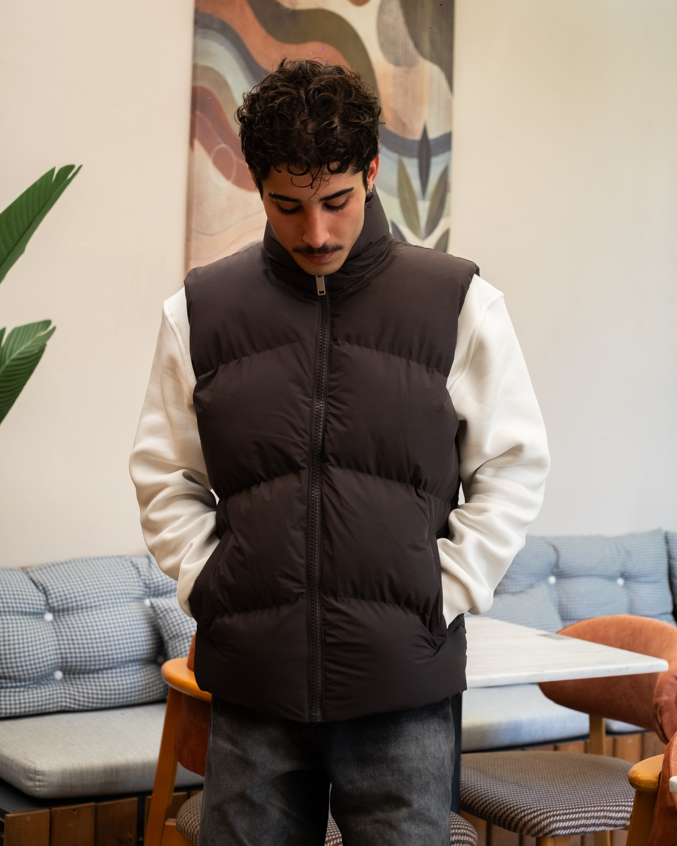 Füme Relaxed Şişme Yelek