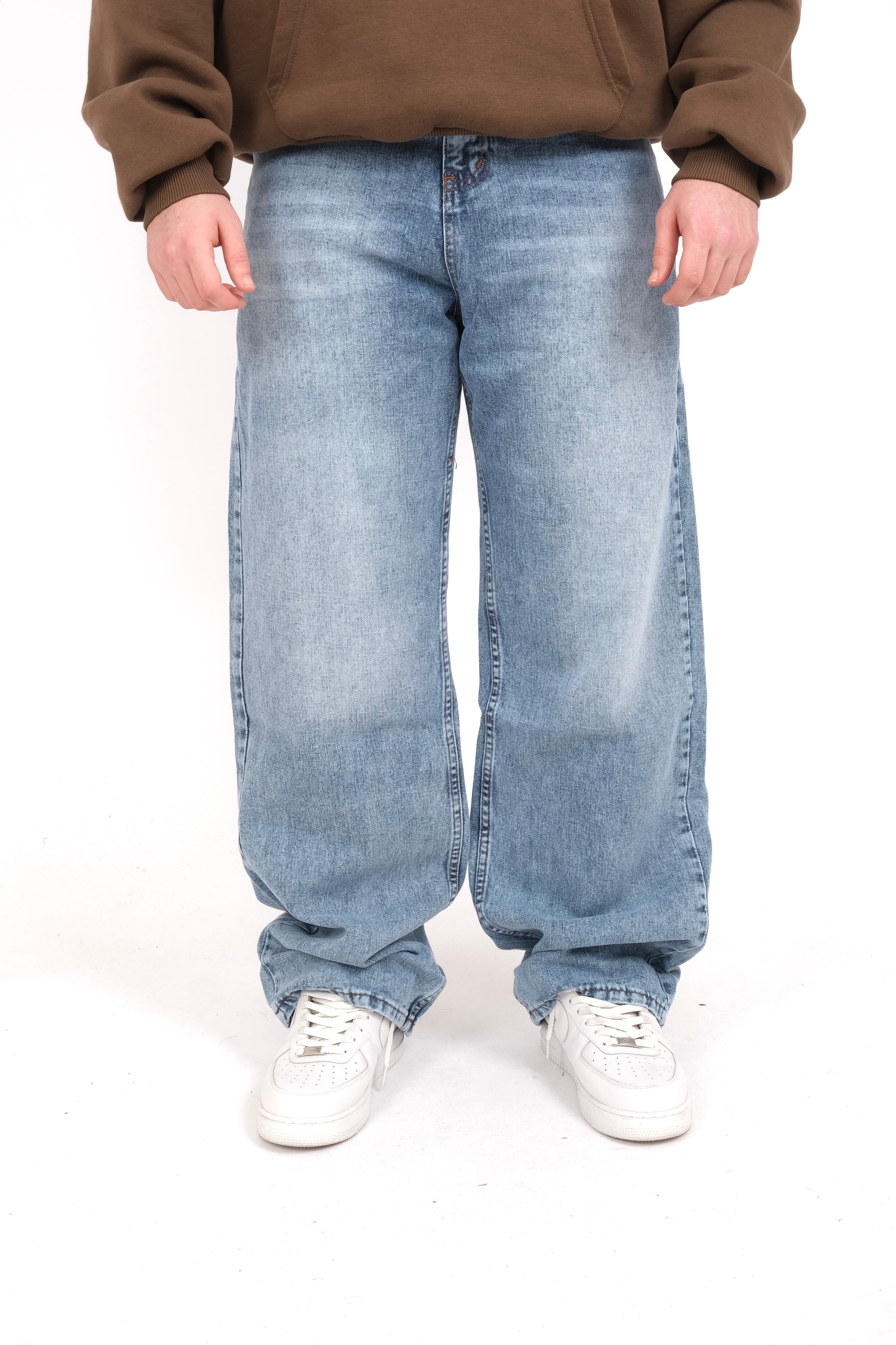 Light Blue Washed Baggy Jeans