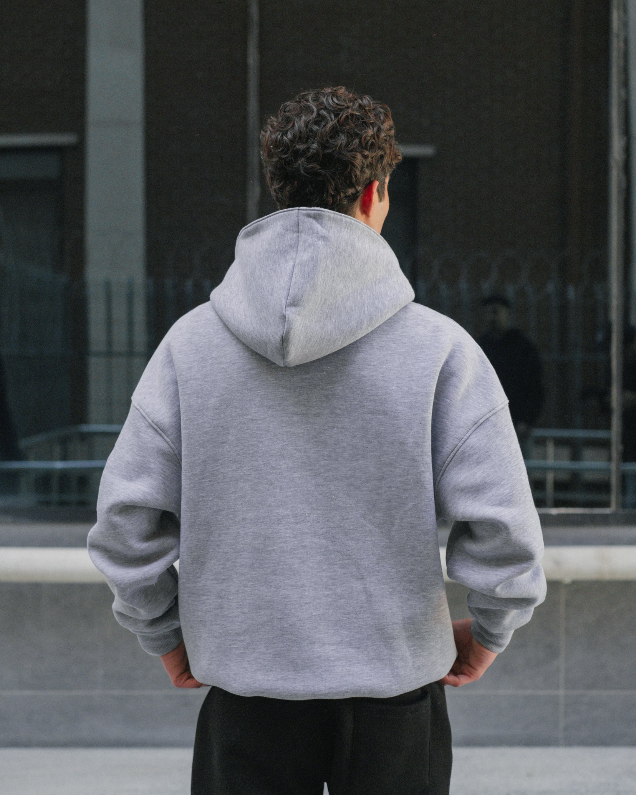 Basic Oversize Hoodie - Grey 