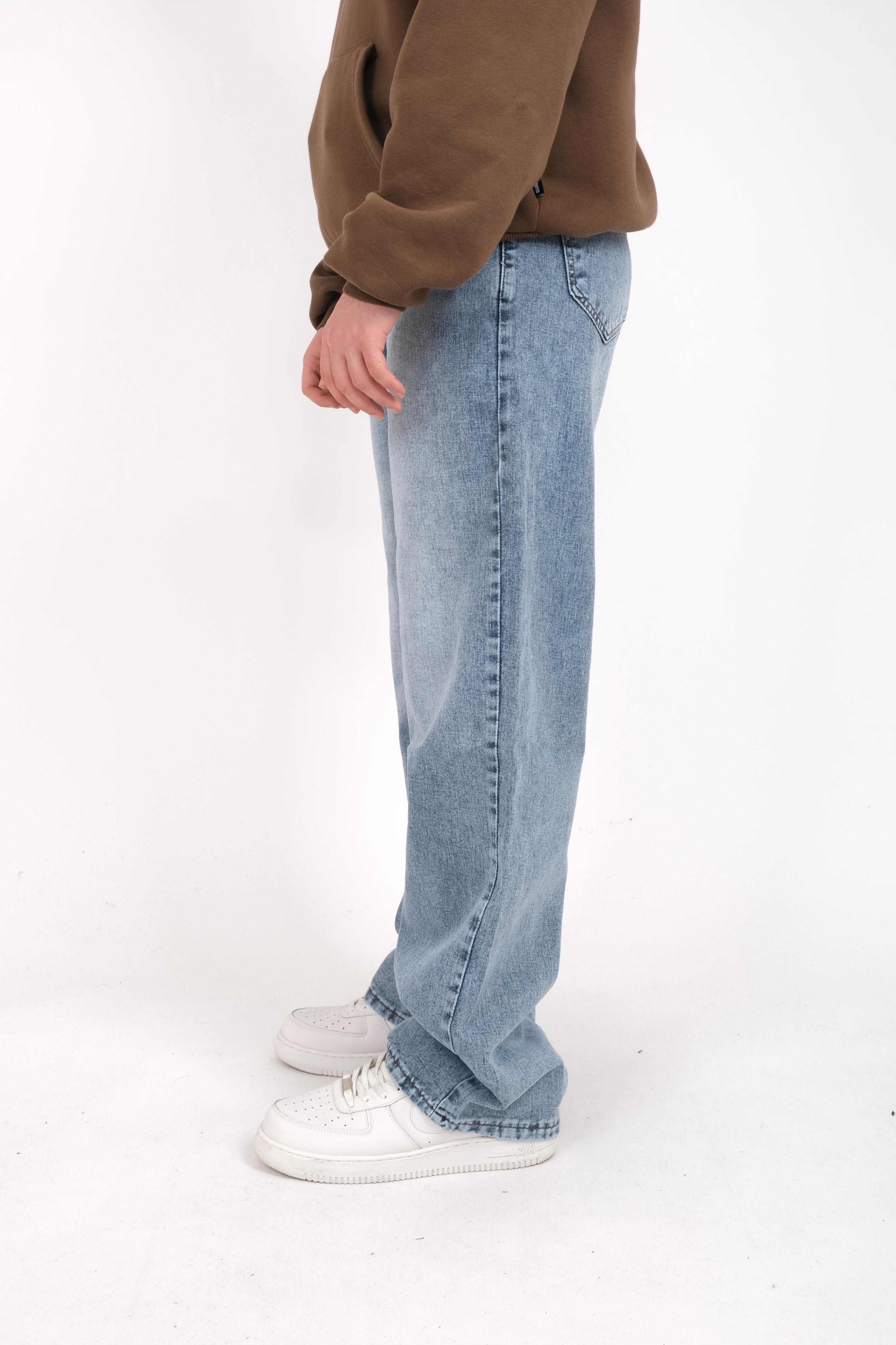 Light Blue Washed Baggy Jeans