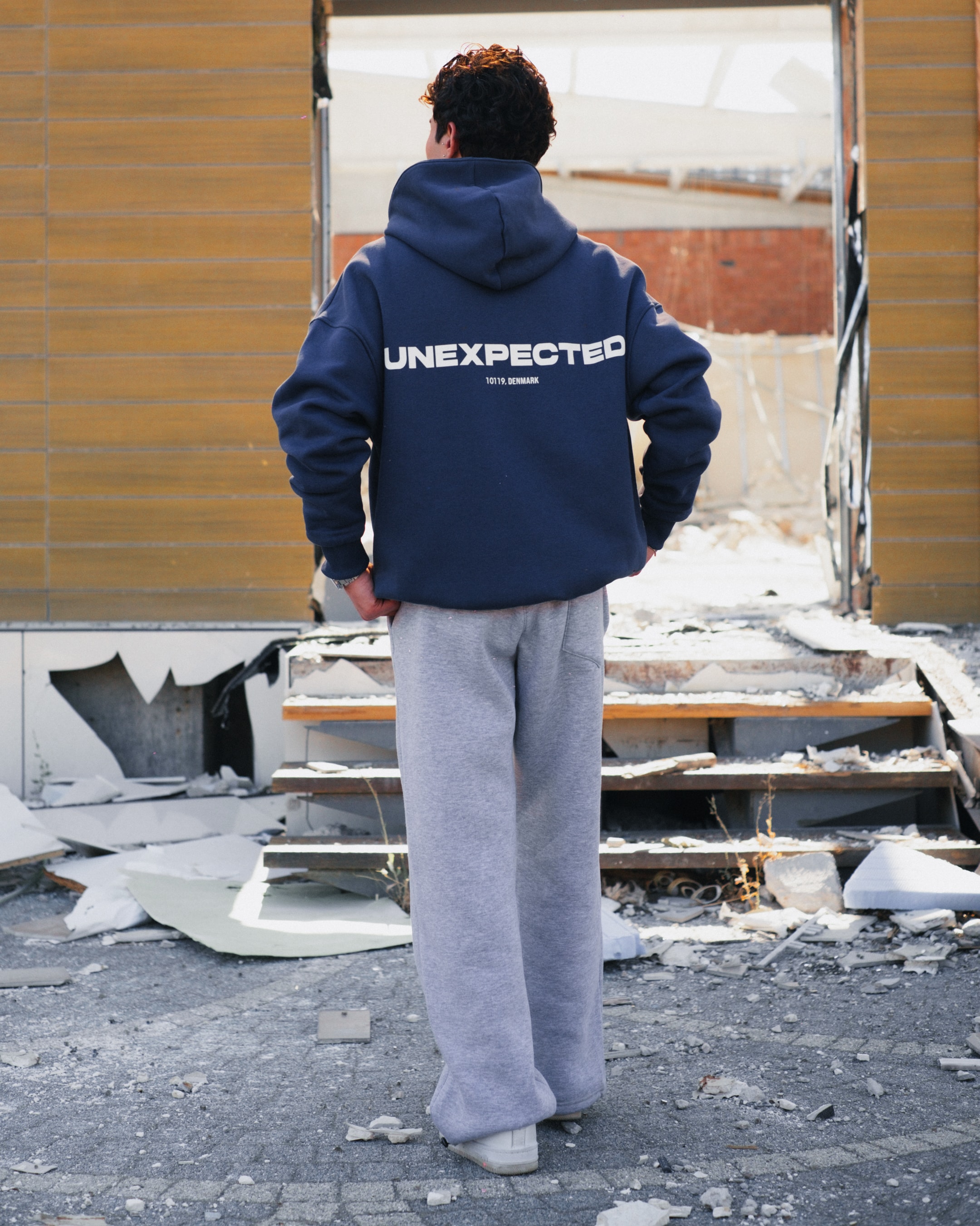 Basic Grey Baggy Sweatpants - Kışlık