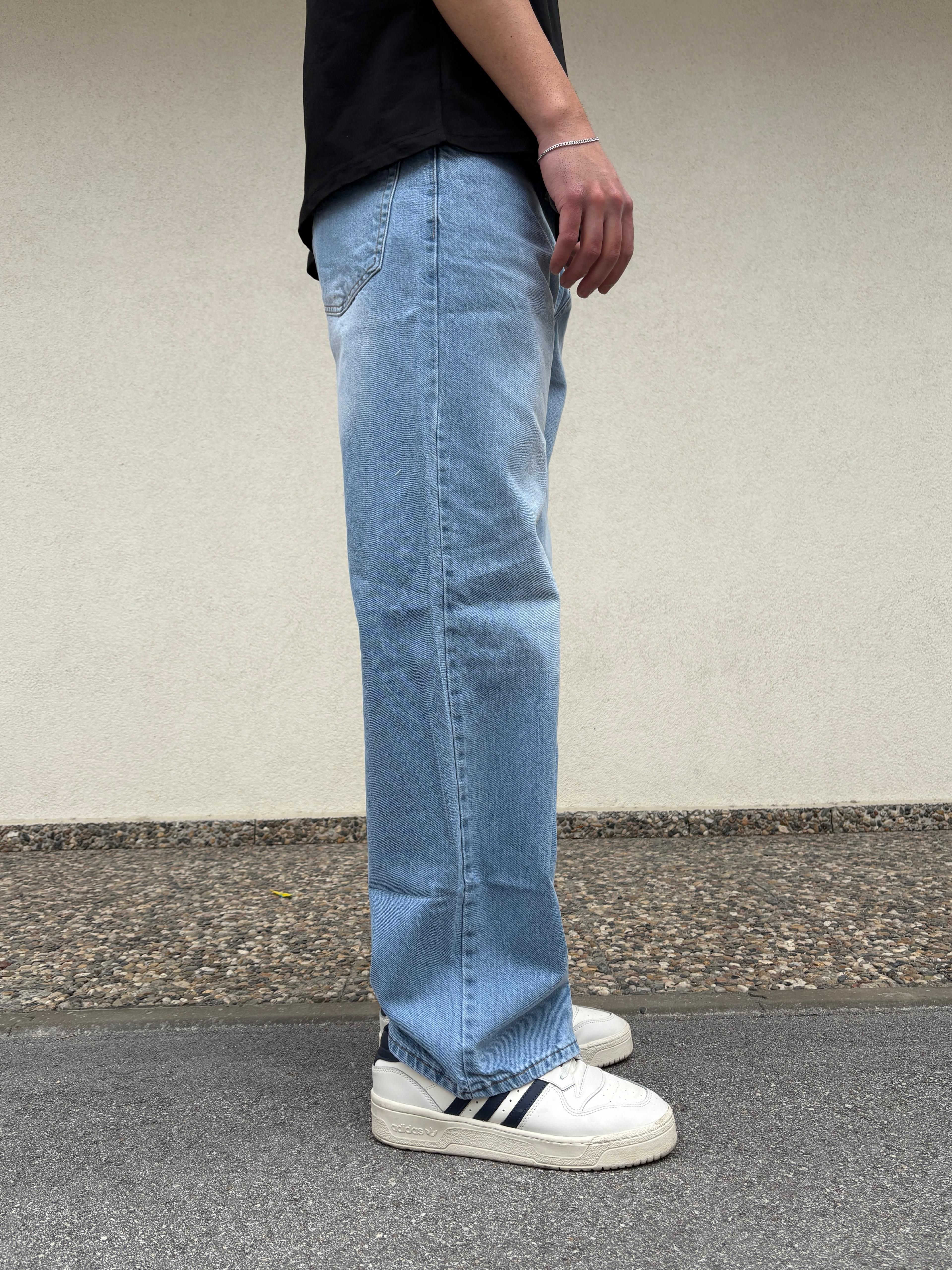 Basic Blue Baggy Jeans