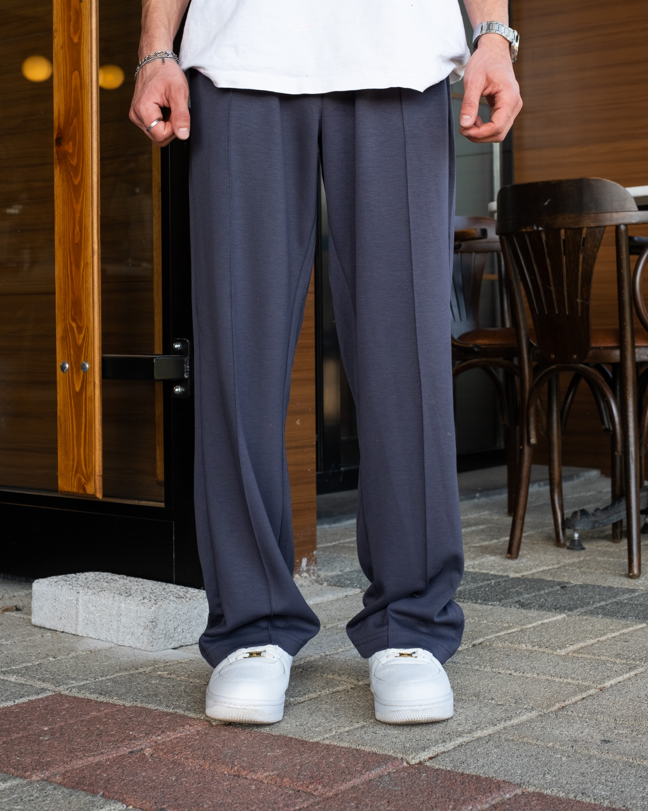 Baggy Mevsimlik Sweatpants - Füme