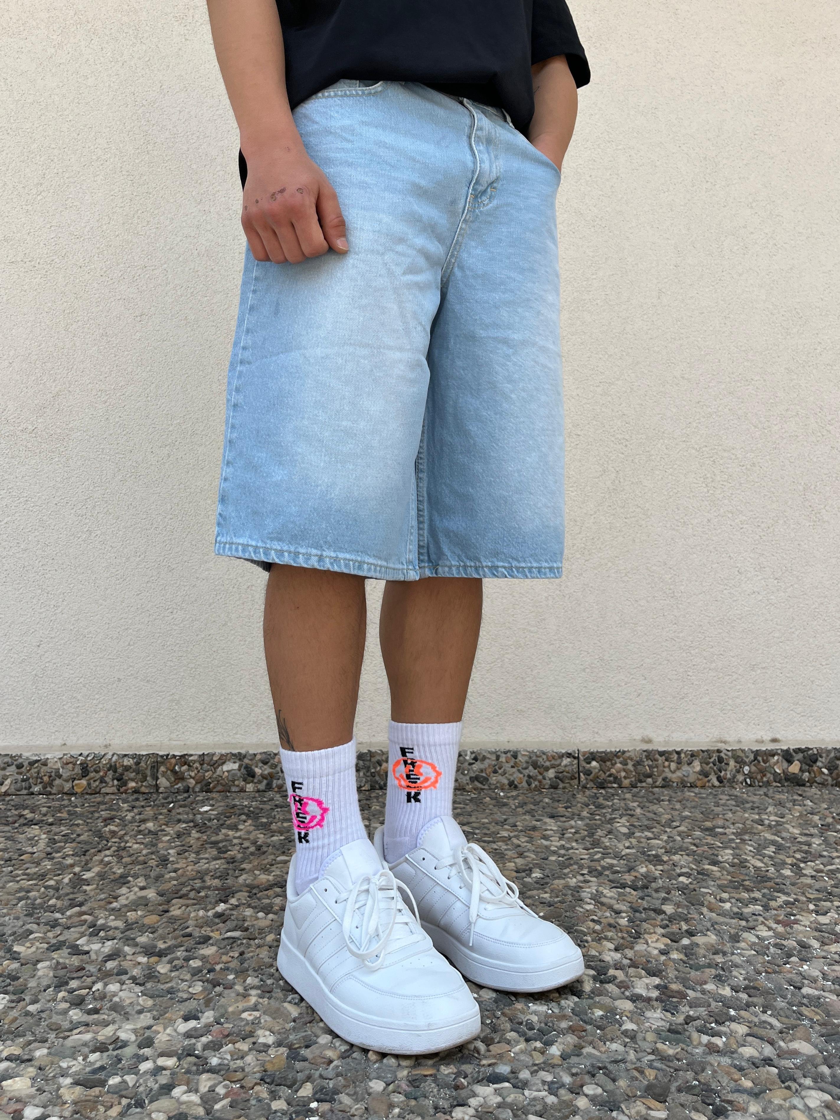 Light Blue Baggy Unisex Short