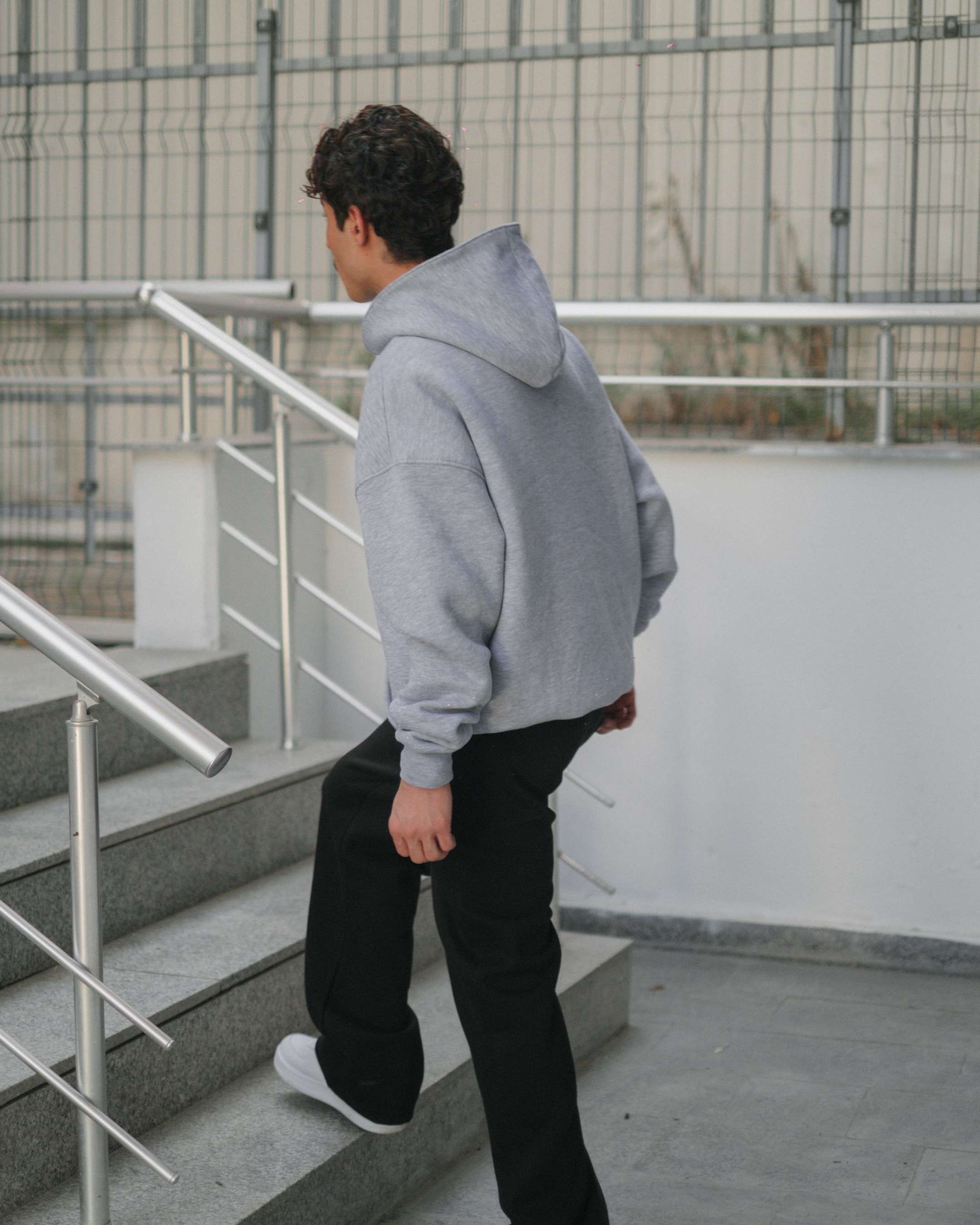 Basic Black Baggy Sweatpants - Kışlık