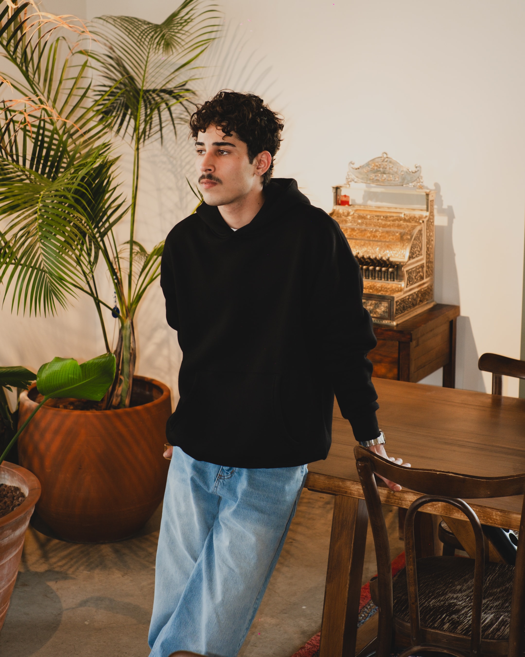 Basic Oversize Hoodie - Black