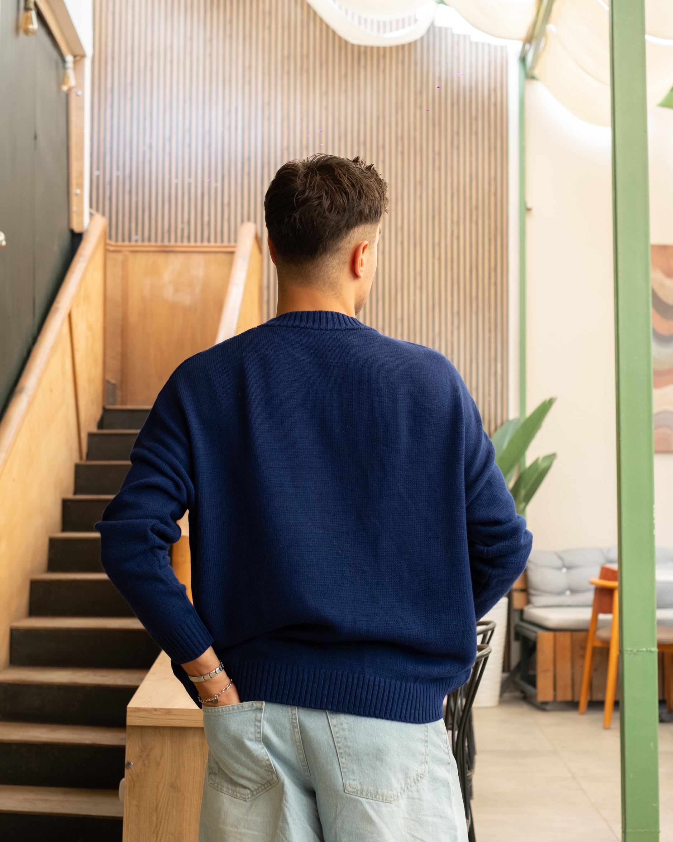 İndigo Basic Oversize Triko