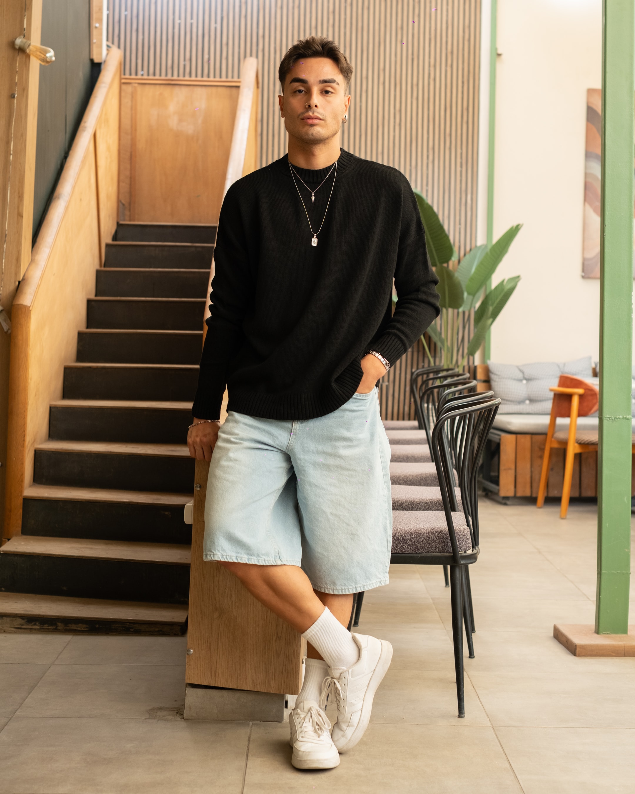Basic Oversize Triko -Siyah