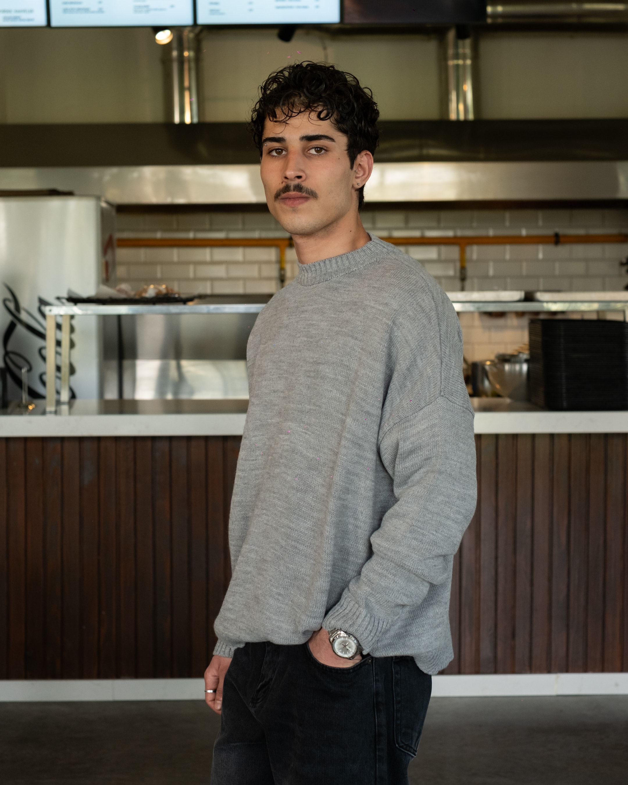 Gri Basic Oversize Triko
