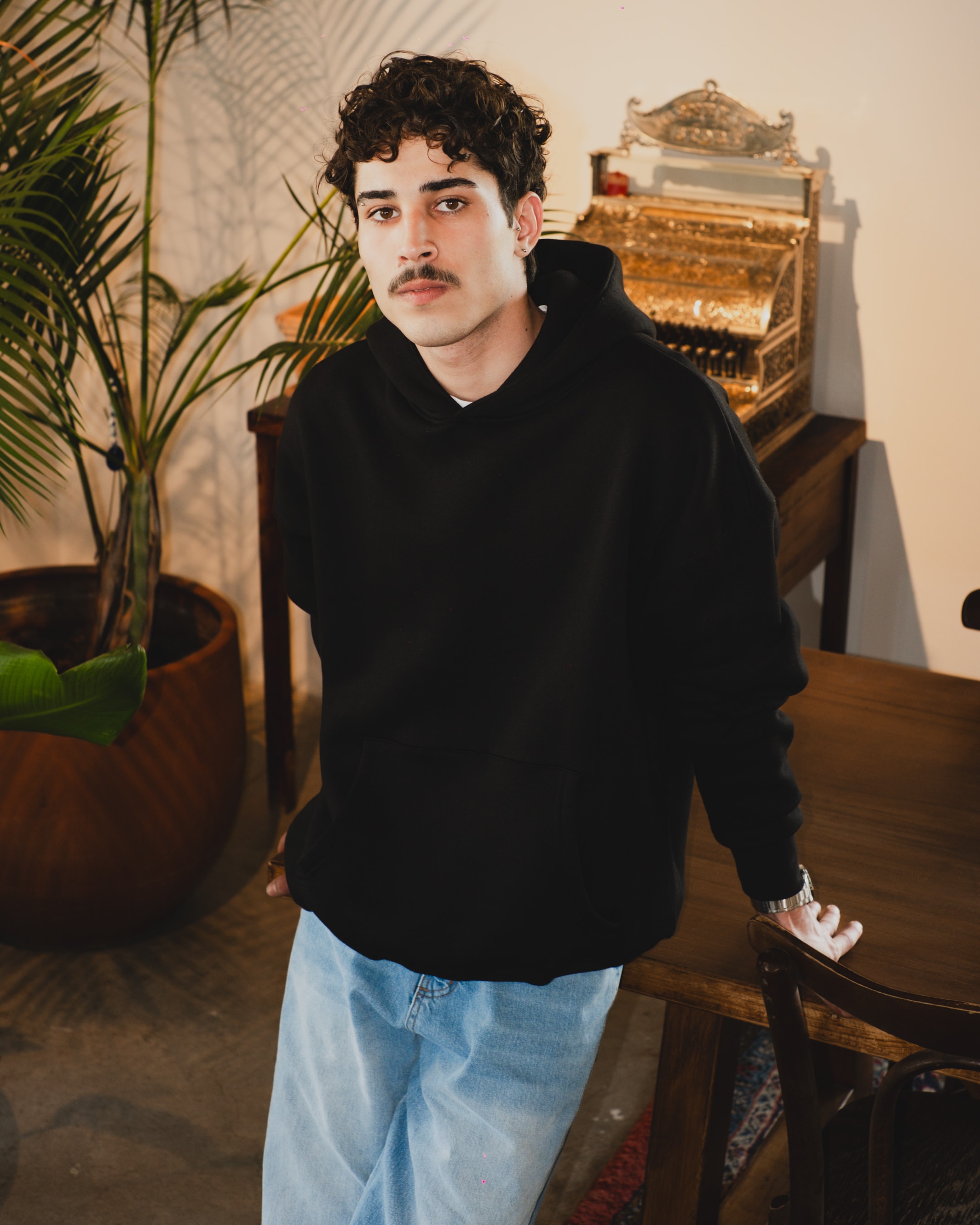 Basic Oversize Hoodie - Black