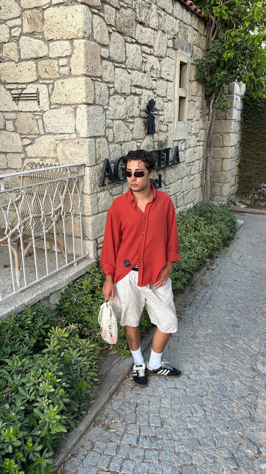 Basic Relaxed Fit Gömlek - Kiremit