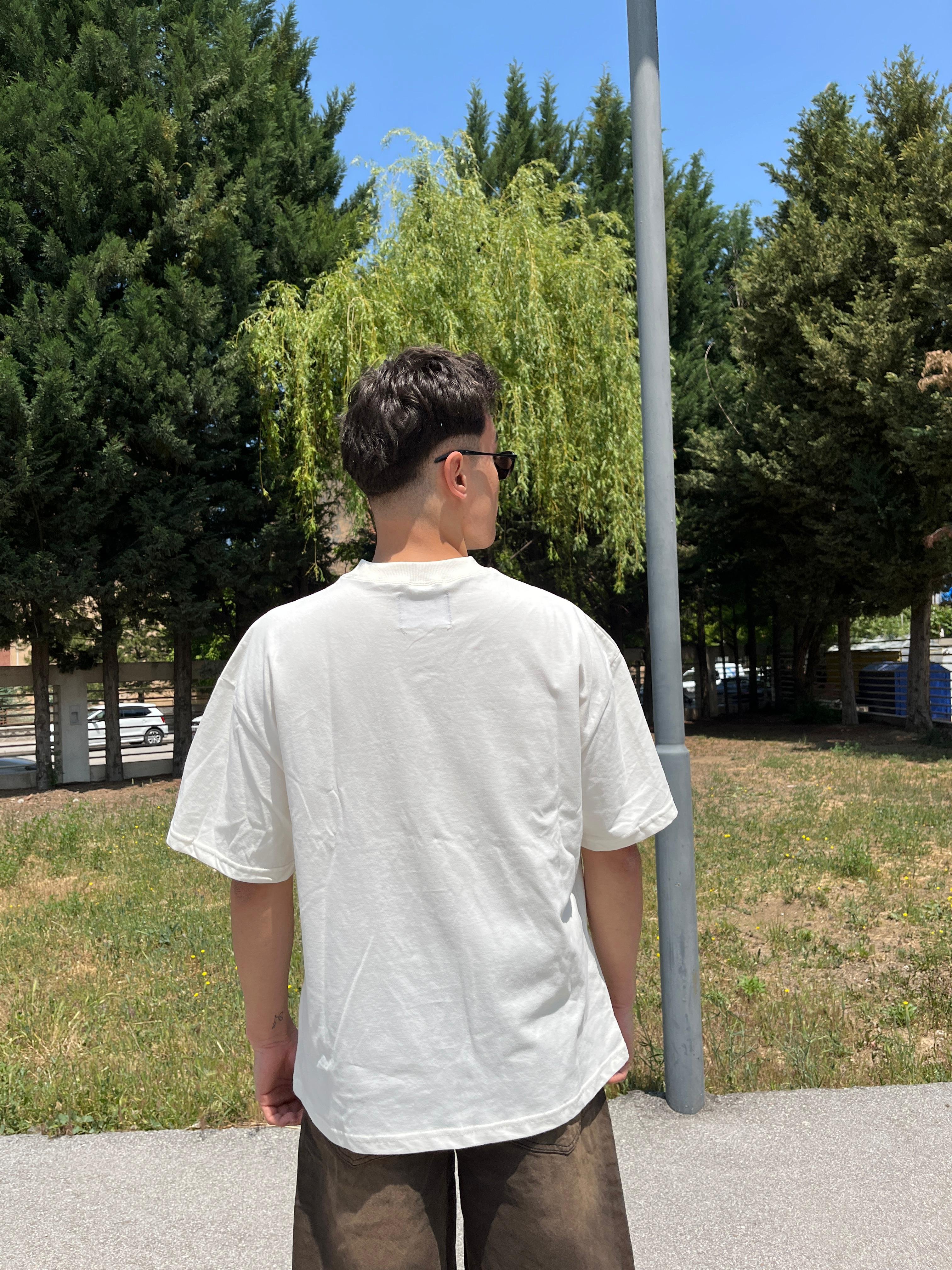 Cream Premium Oversize T-Shirt- Unisex