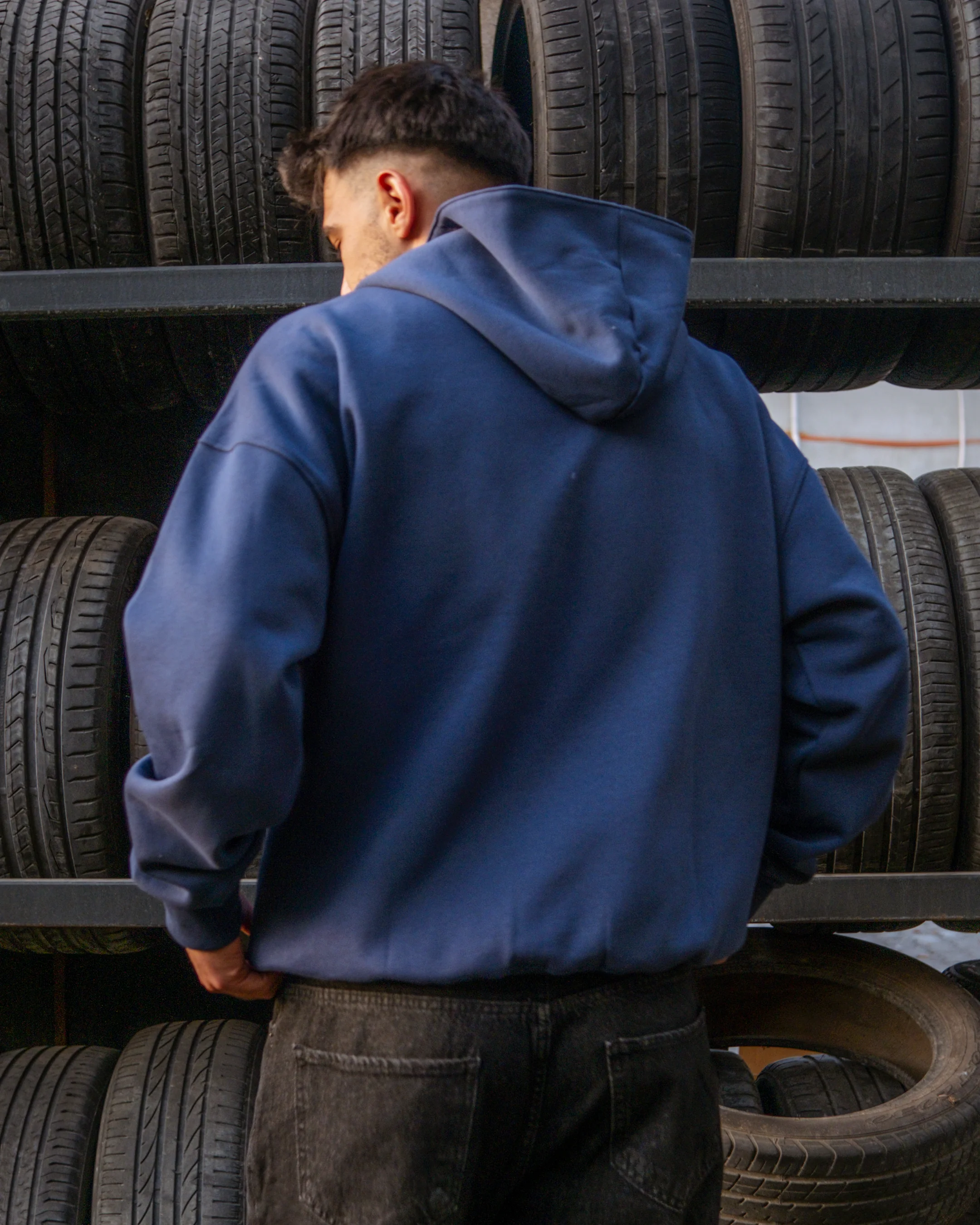 College Printed Oversize Hoodie 