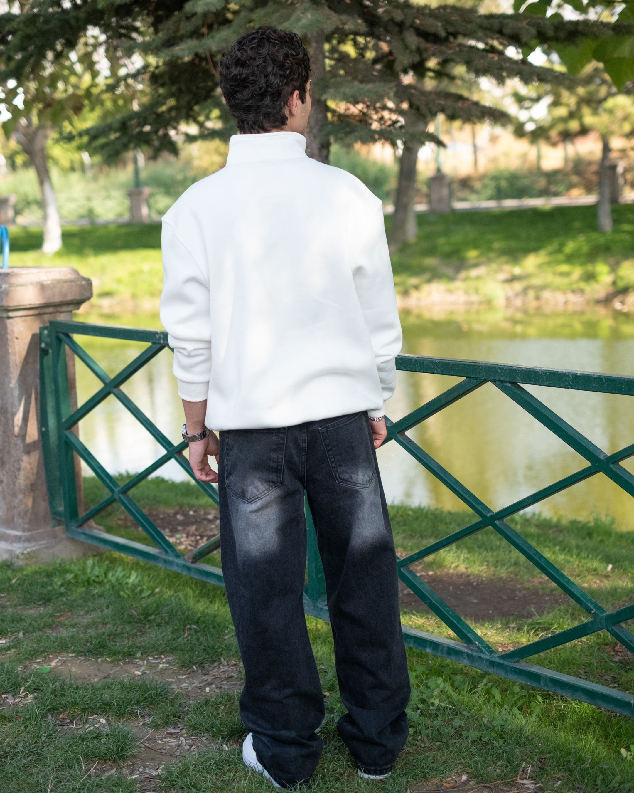 Baggy Jeans With White Wash