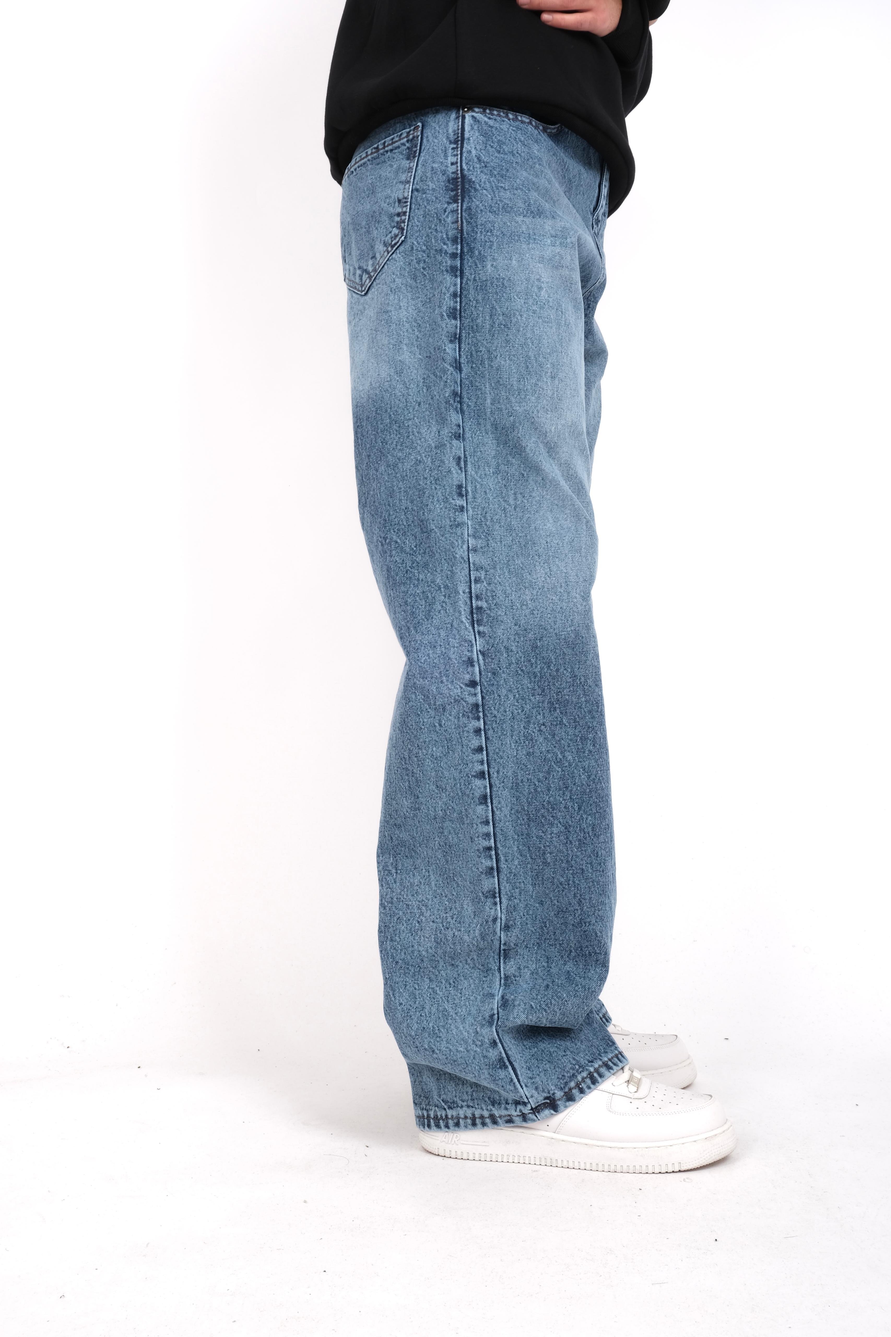 Baggy Jeans Washed Blue