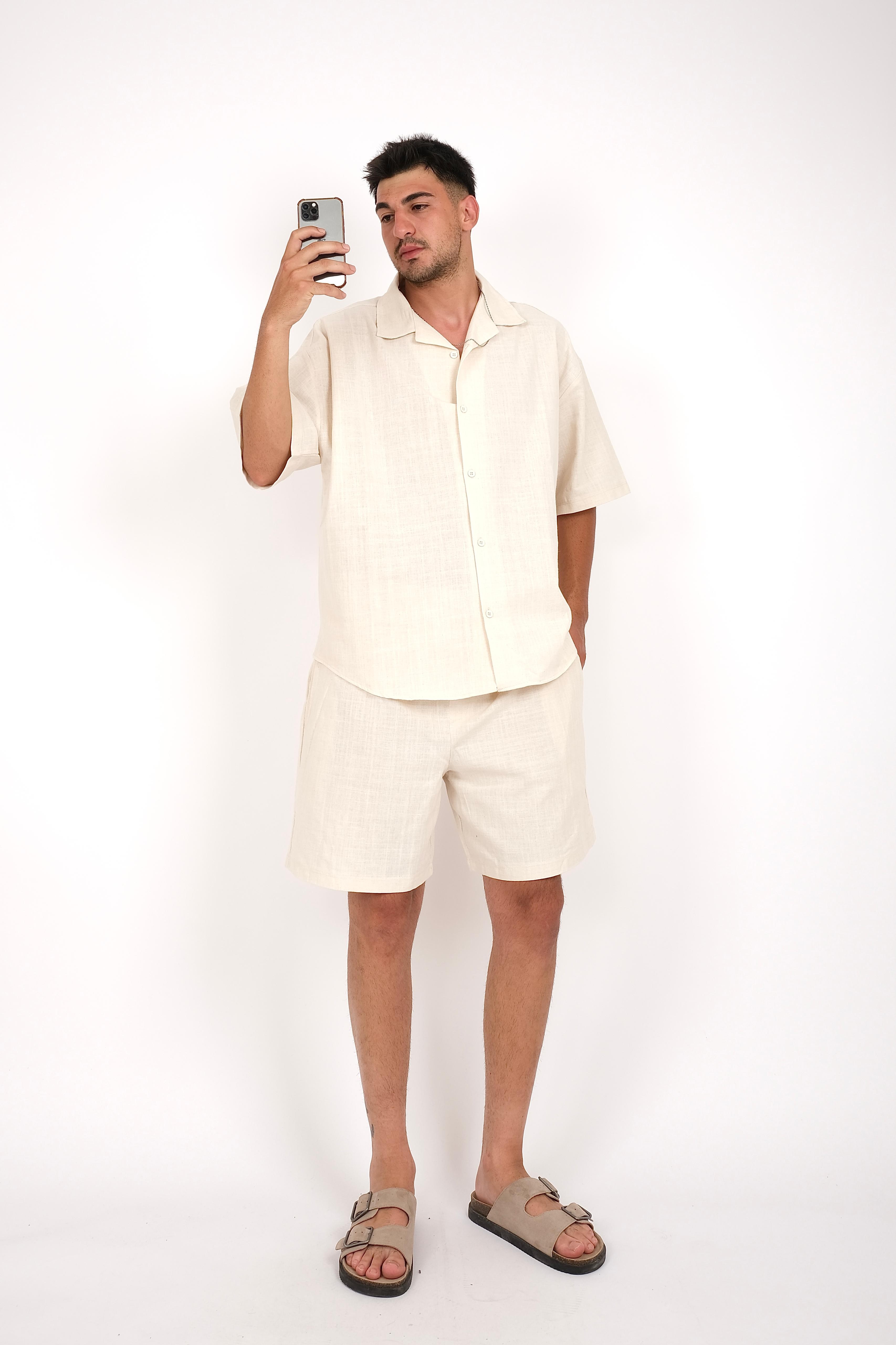 Krem keten relaxed short