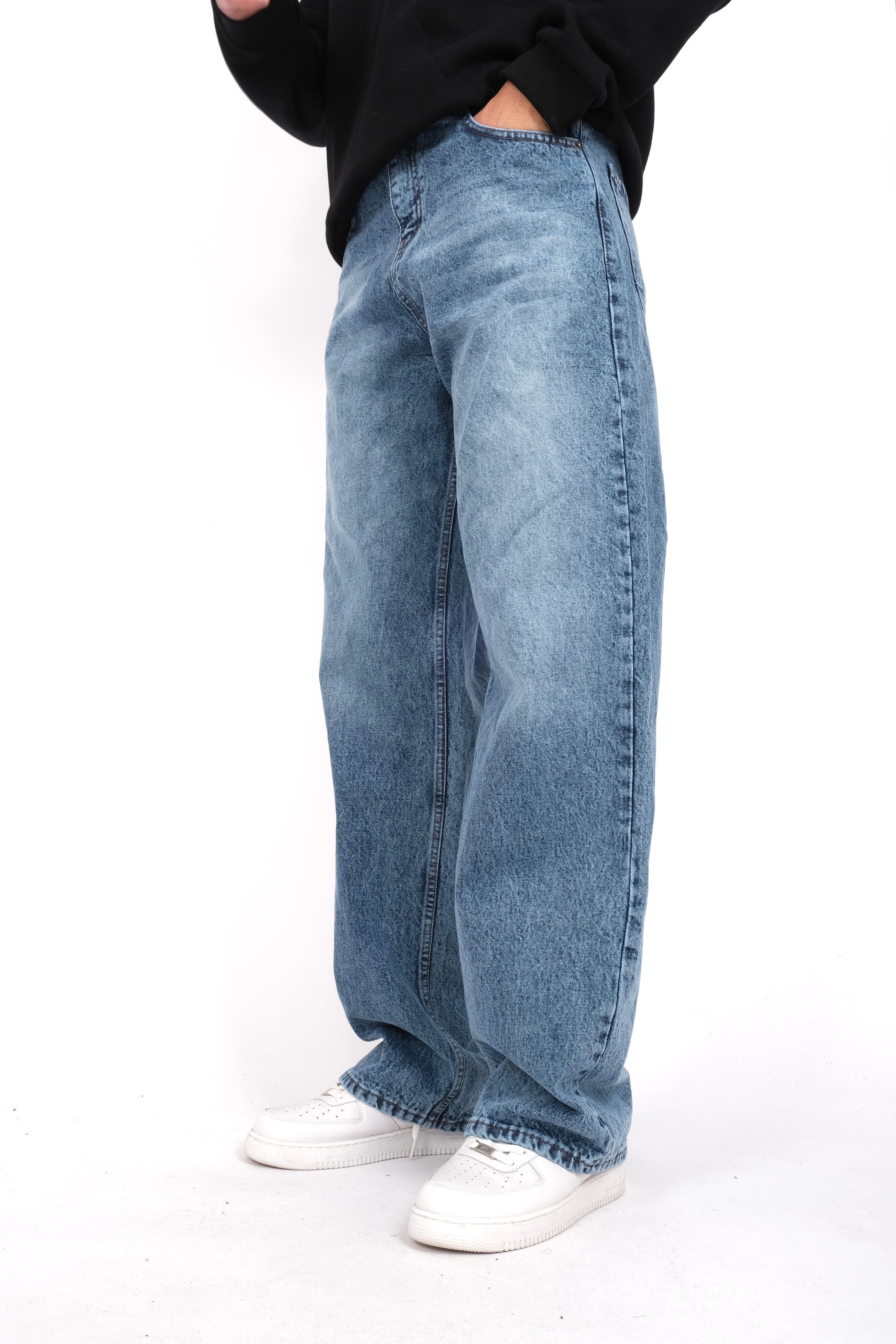 Baggy Jeans Washed Blue