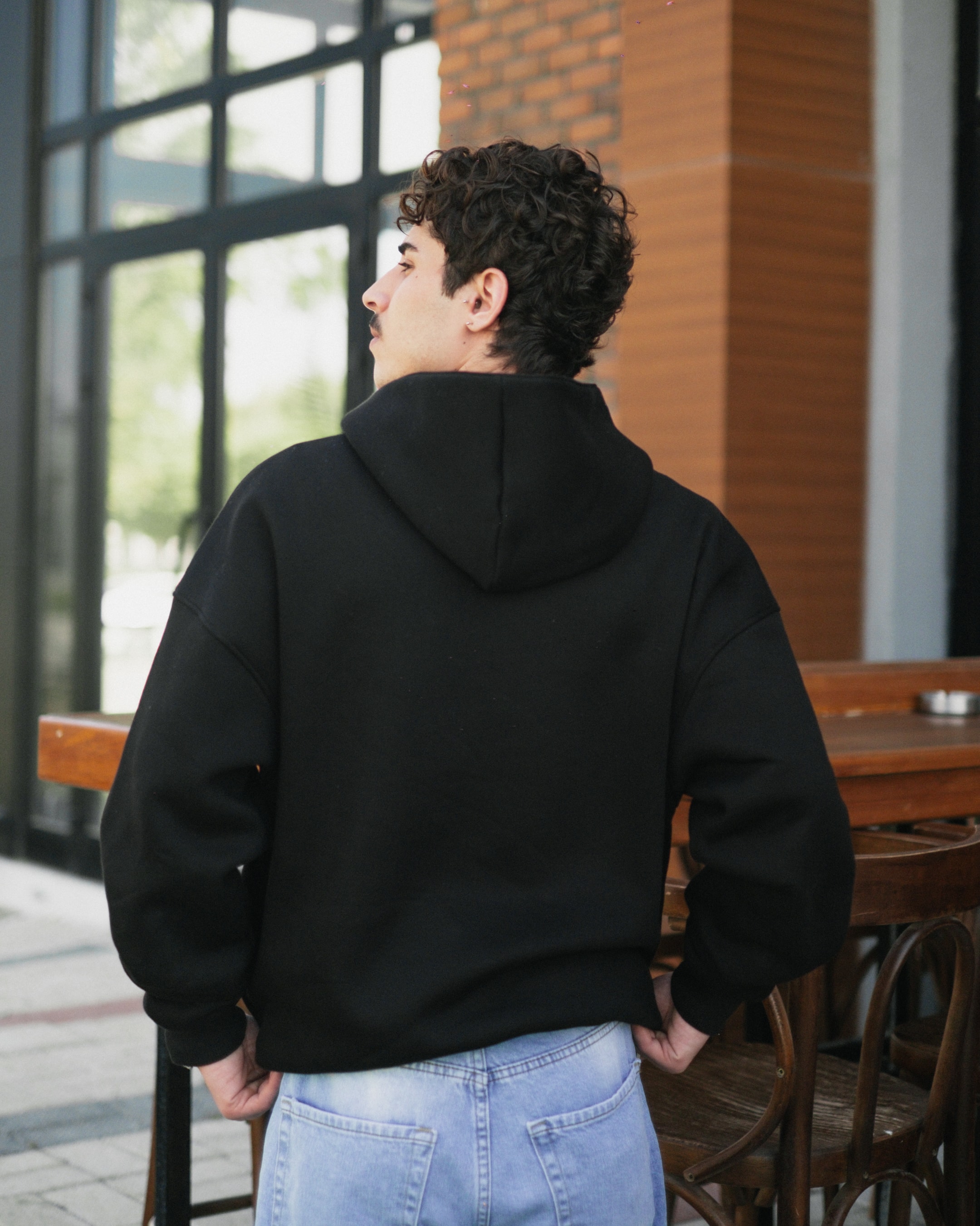 Basic Oversize Hoodie - Black