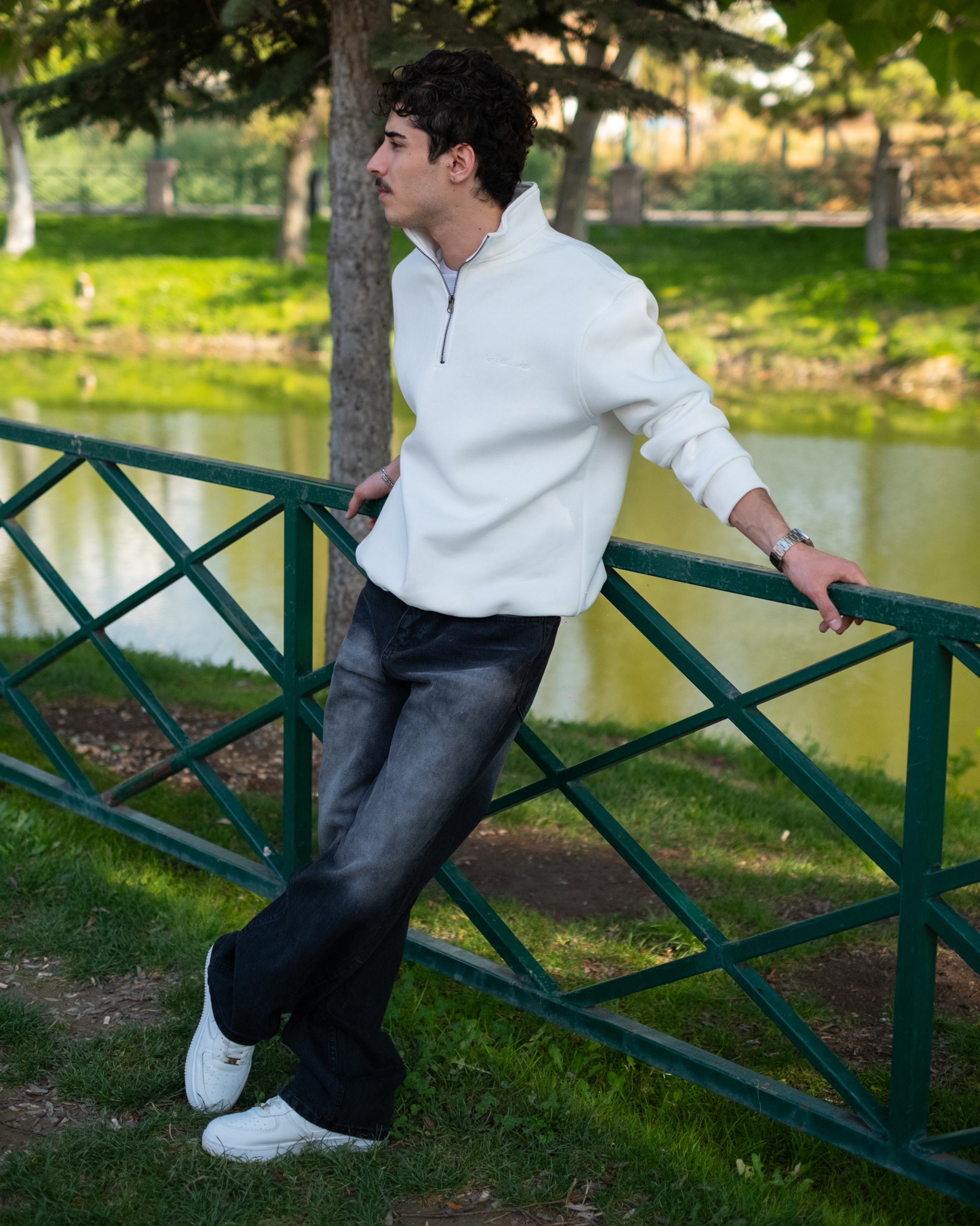 Baggy Jeans With White Wash