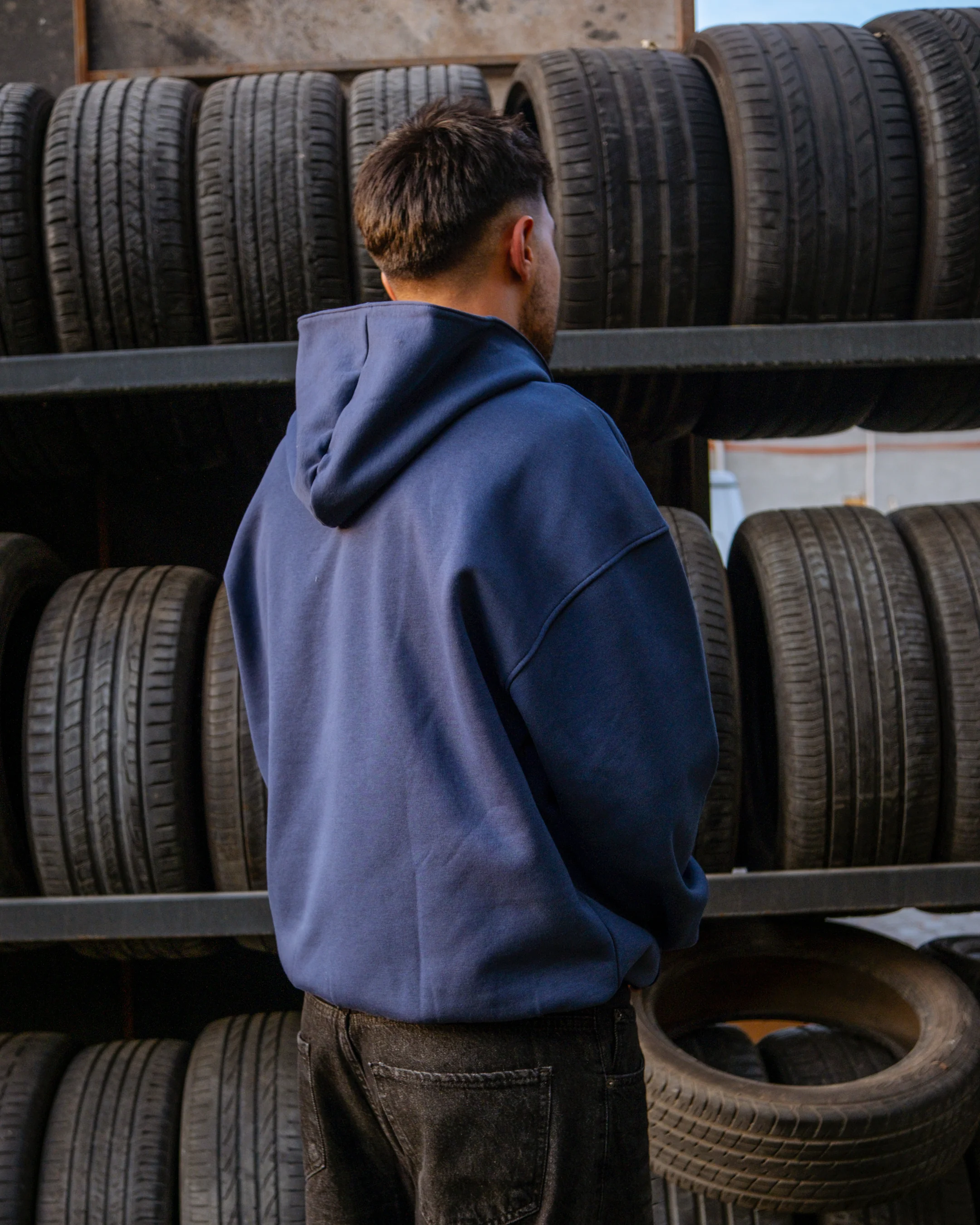College Printed Oversize Hoodie 
