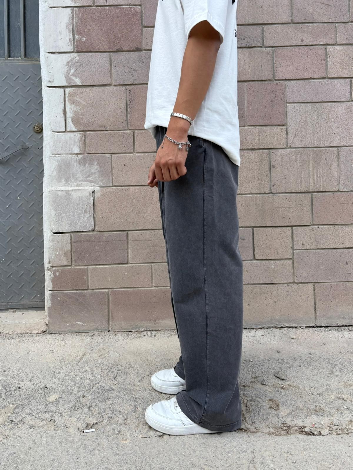 Dark Washed Baggy Sweatpants