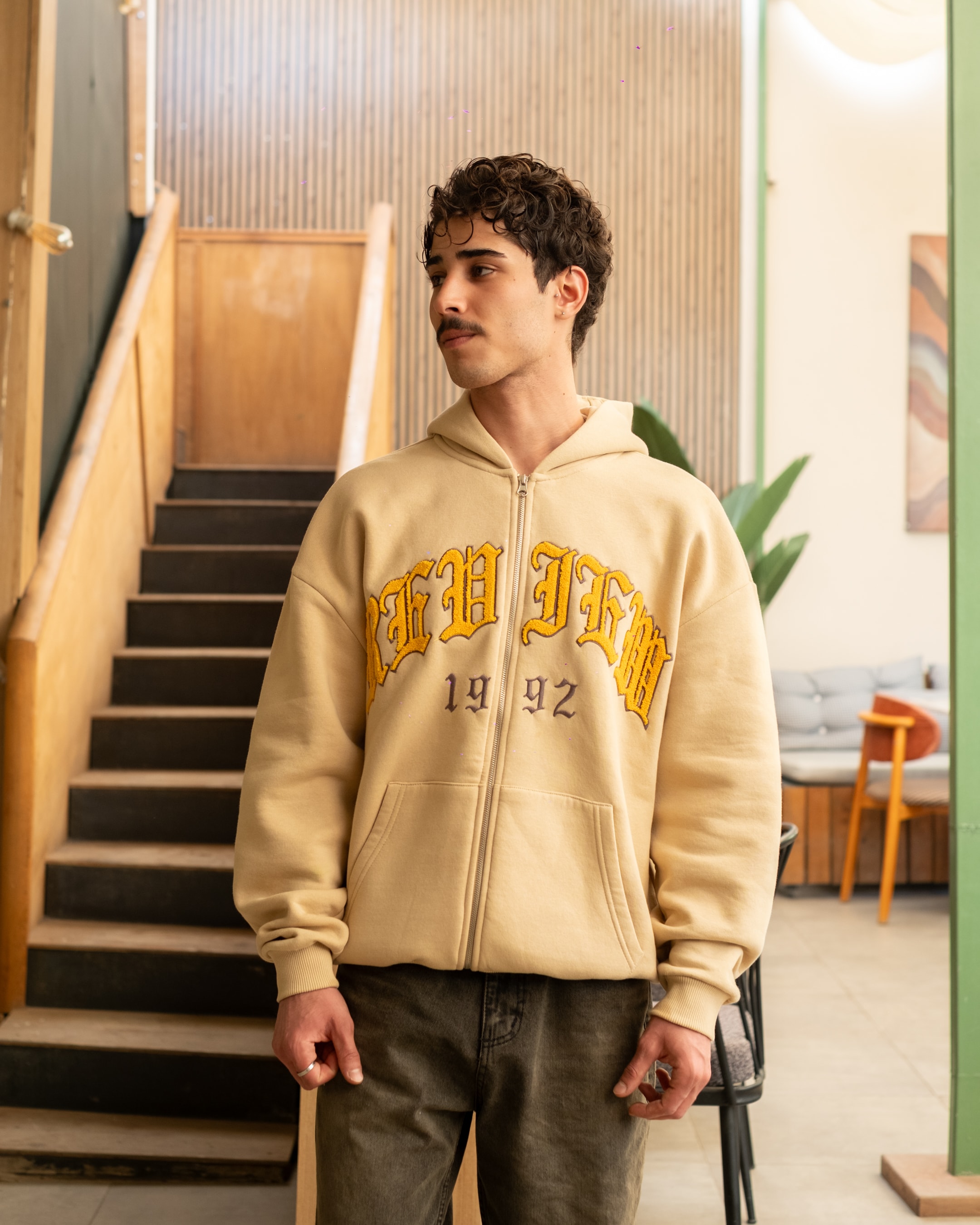 R. Premium Oversize Full Zip Hoodie