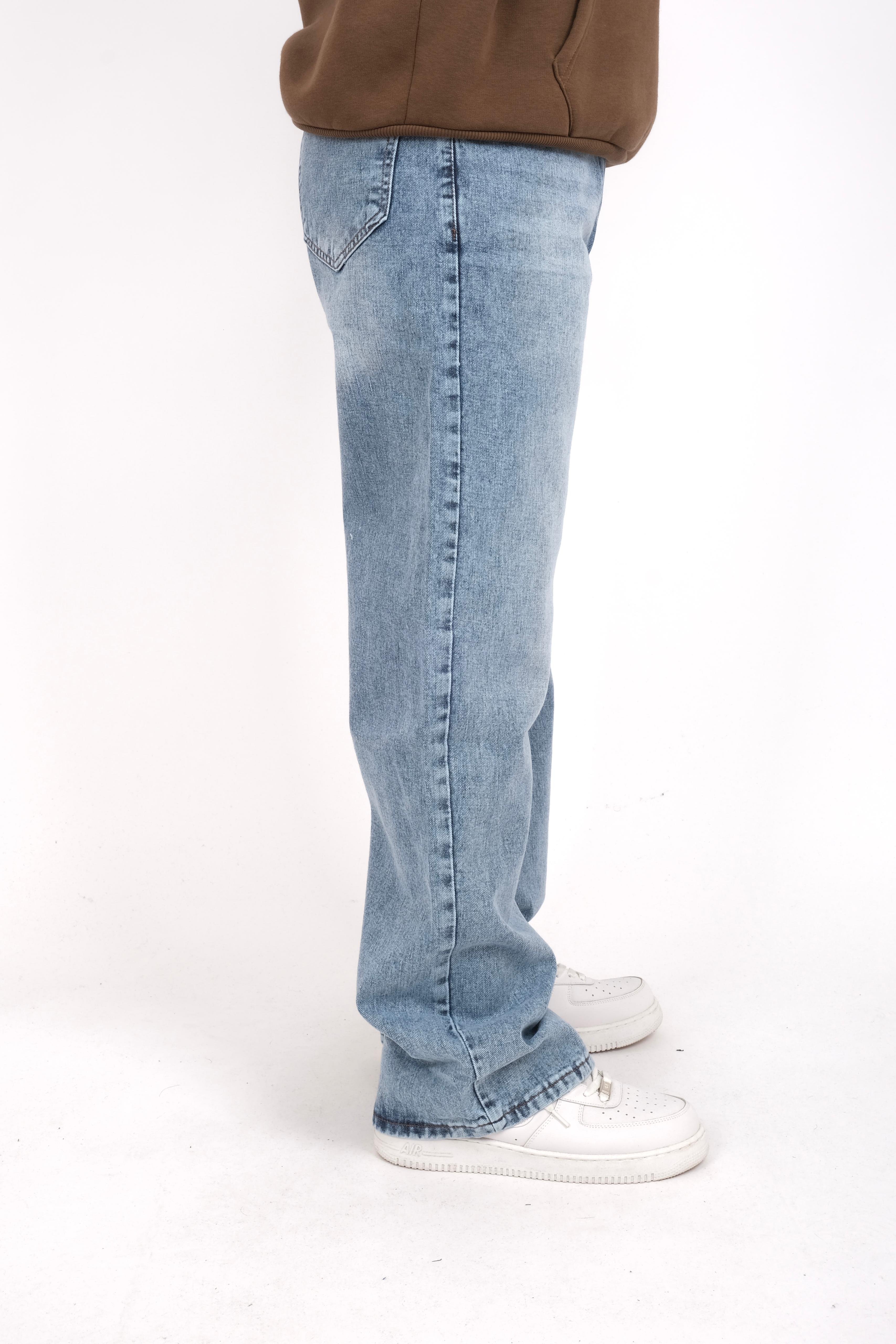 Light Blue Washed Baggy Jeans