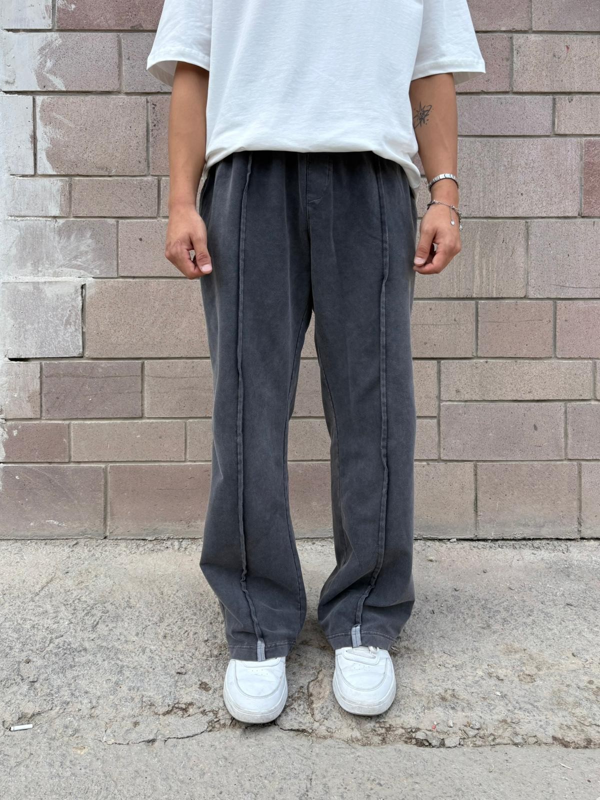 Dark Washed Baggy Sweatpants