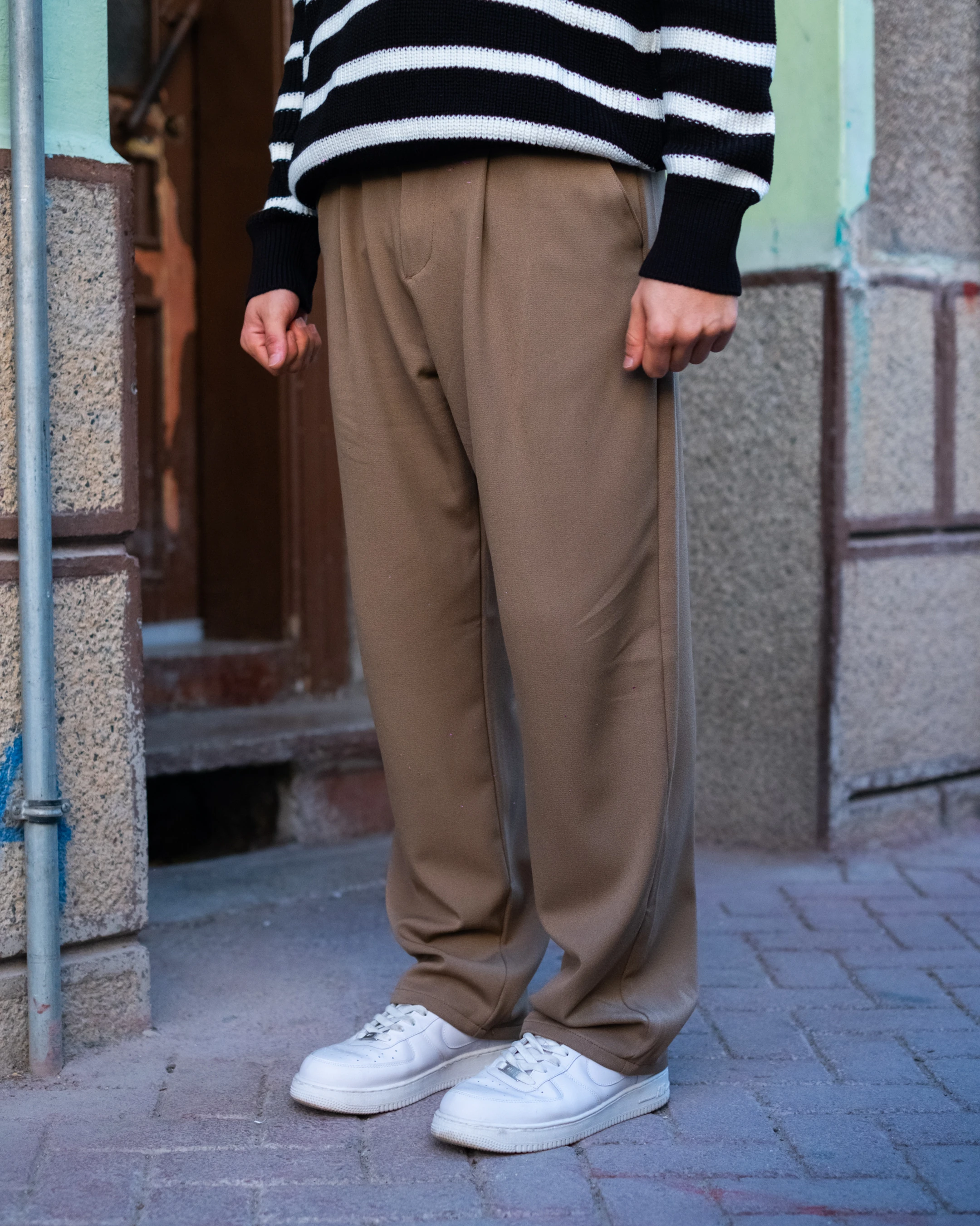 Vizon Baggy Kumaş Pantolon Kışlık