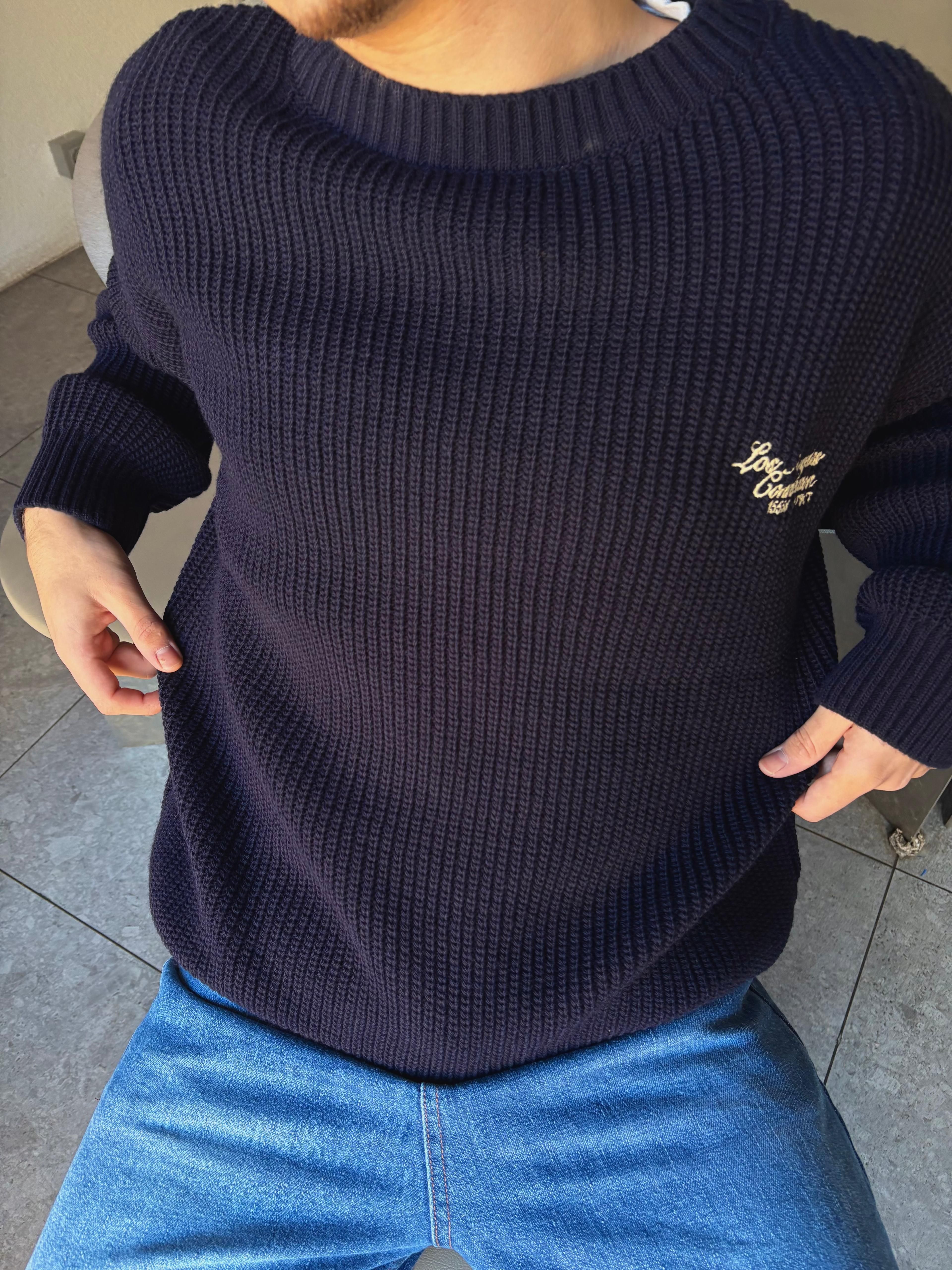 Lacivert Oversize Triko