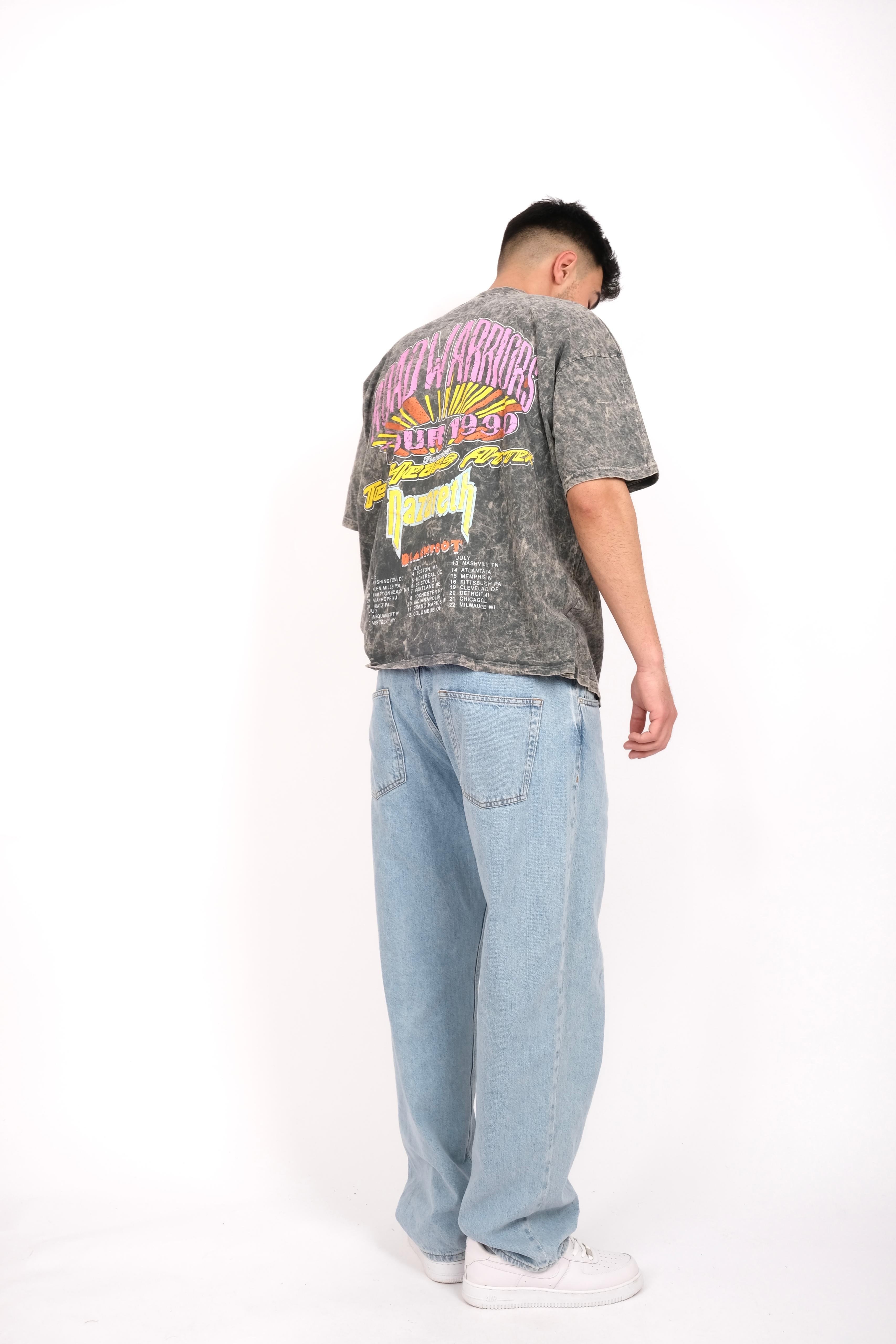 Printed Washed Oversize T-shirt