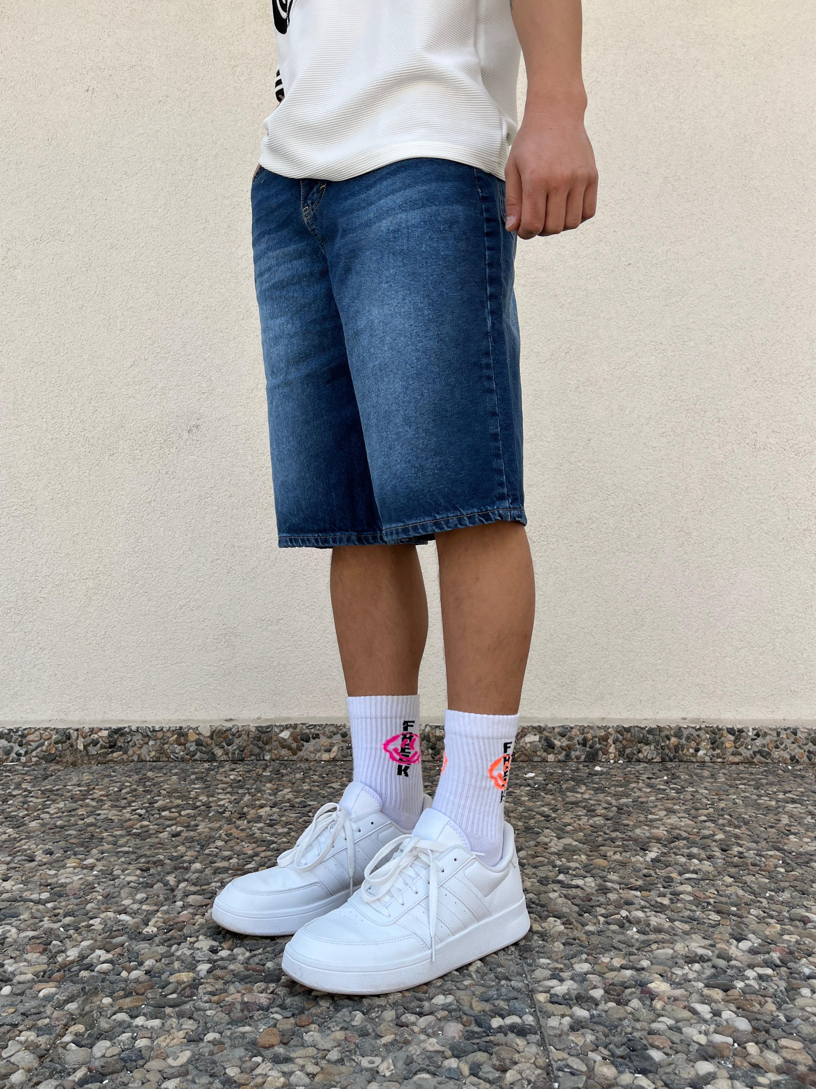 Dark Blue Baggy Unisex Short