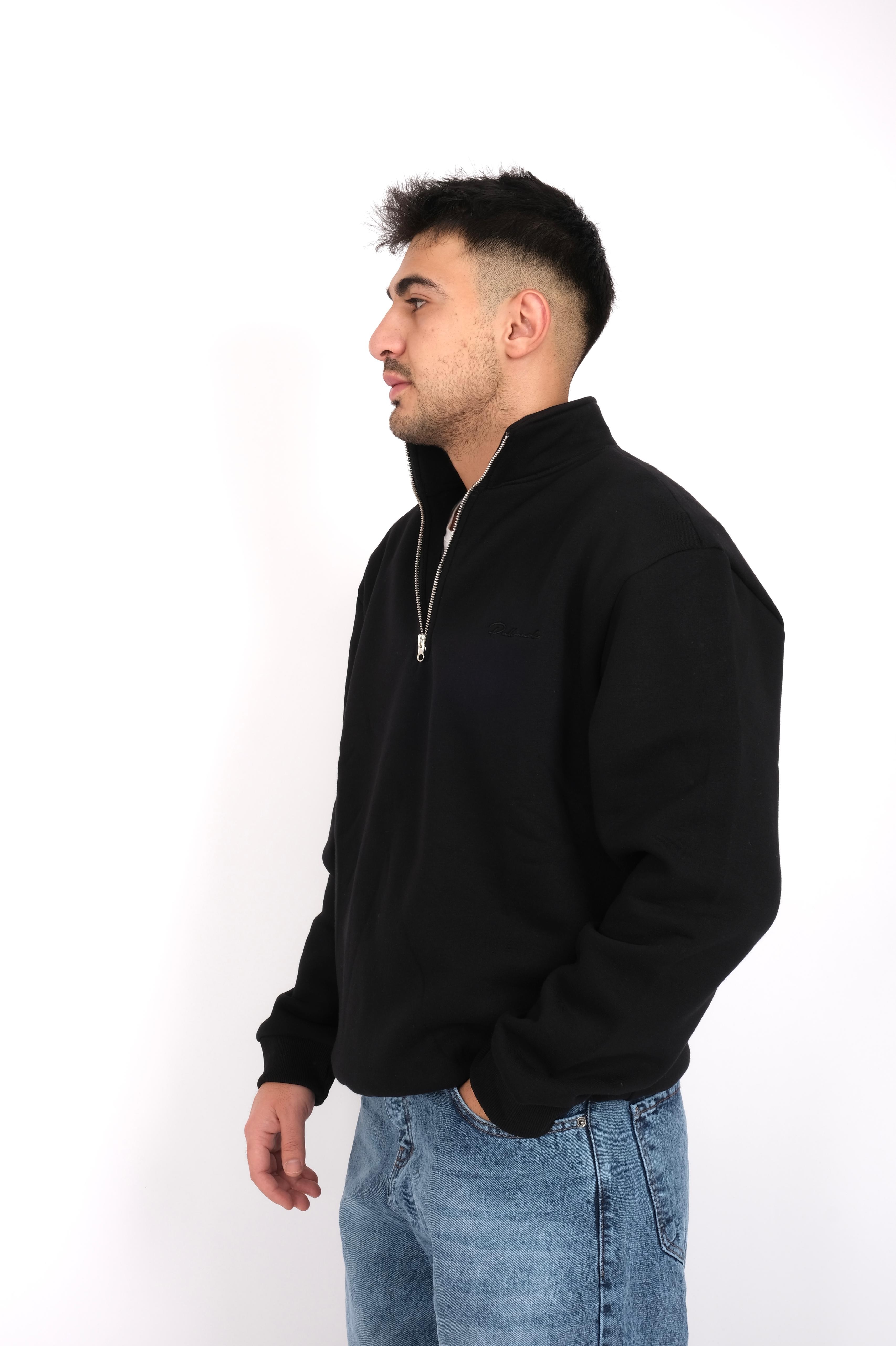 Quarter Zip Oversize Sweatshirt