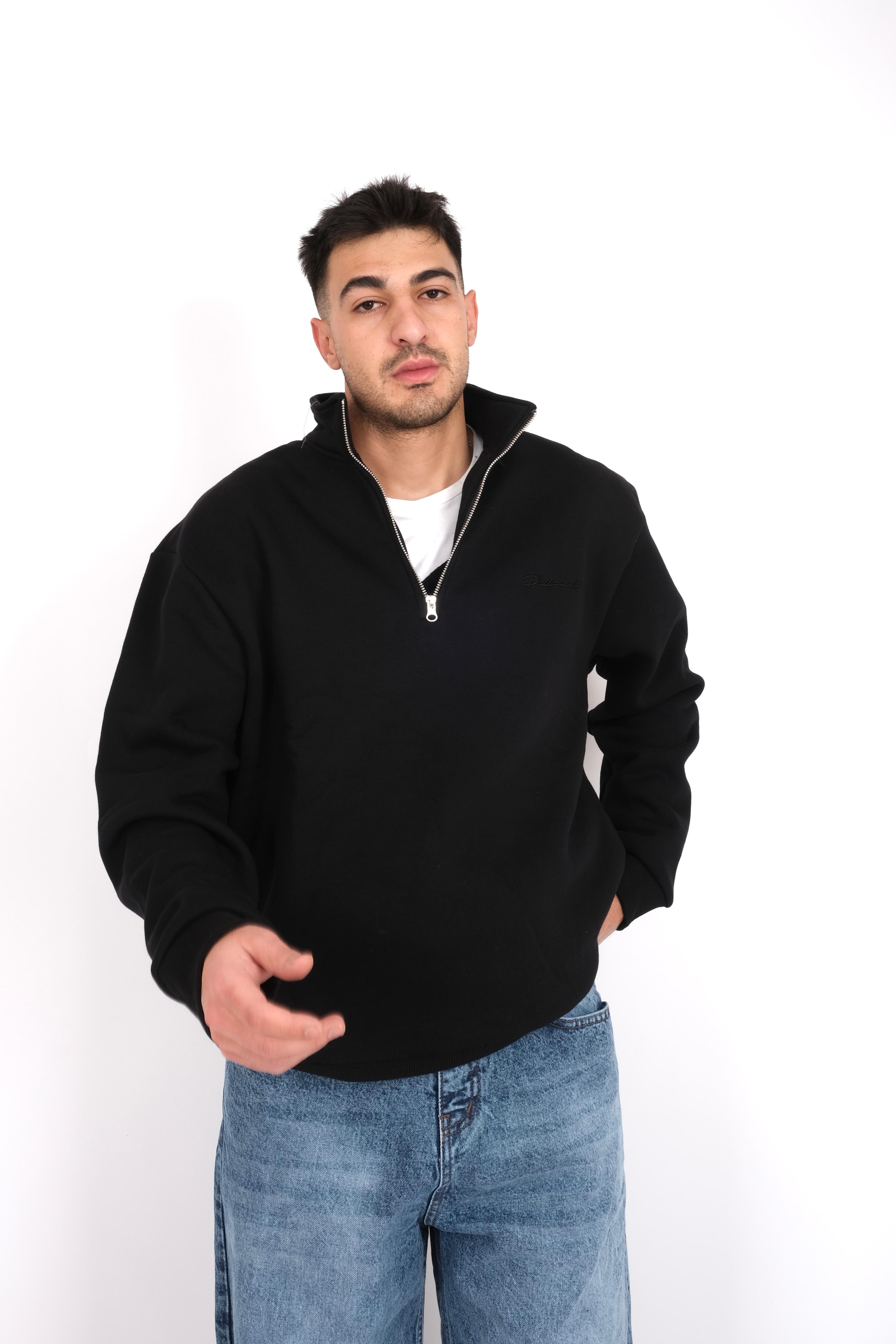 Quarter Zip Oversize Sweatshirt