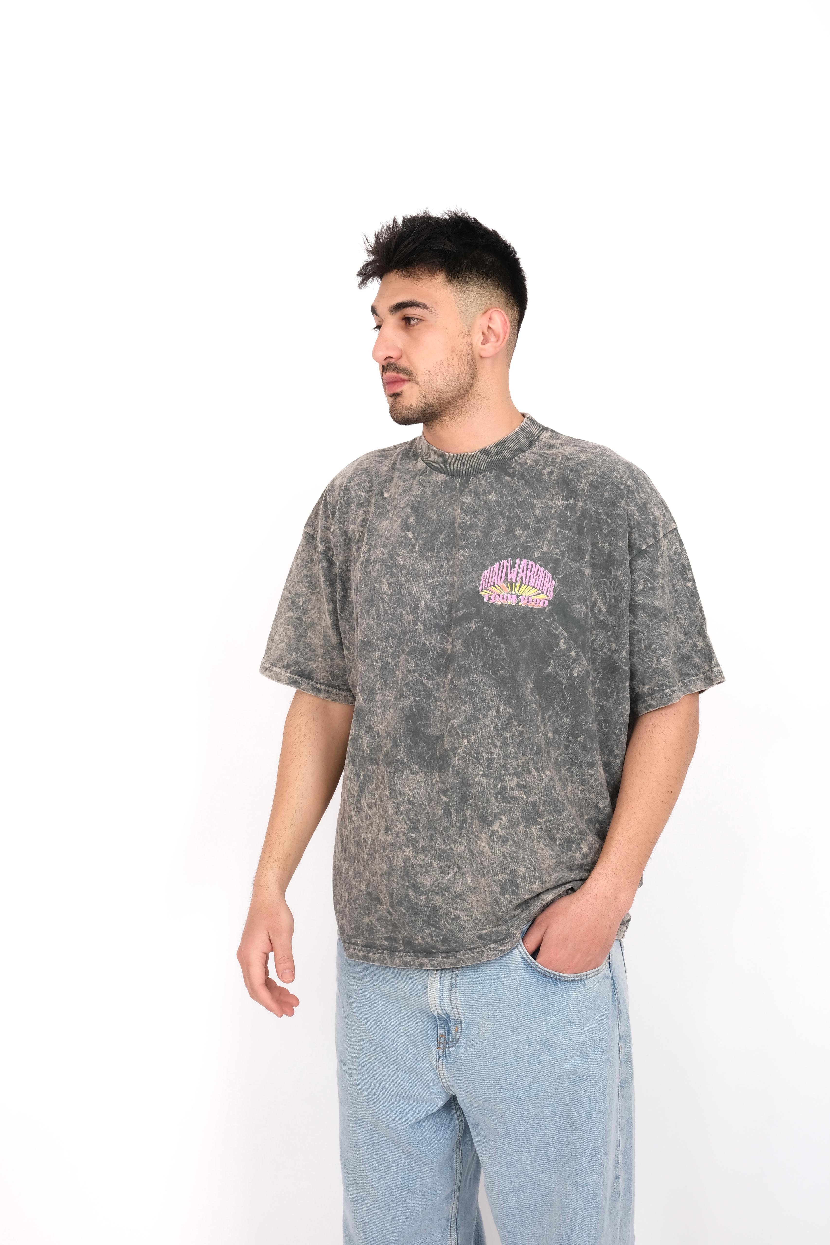 Printed Washed Oversize T-shirt