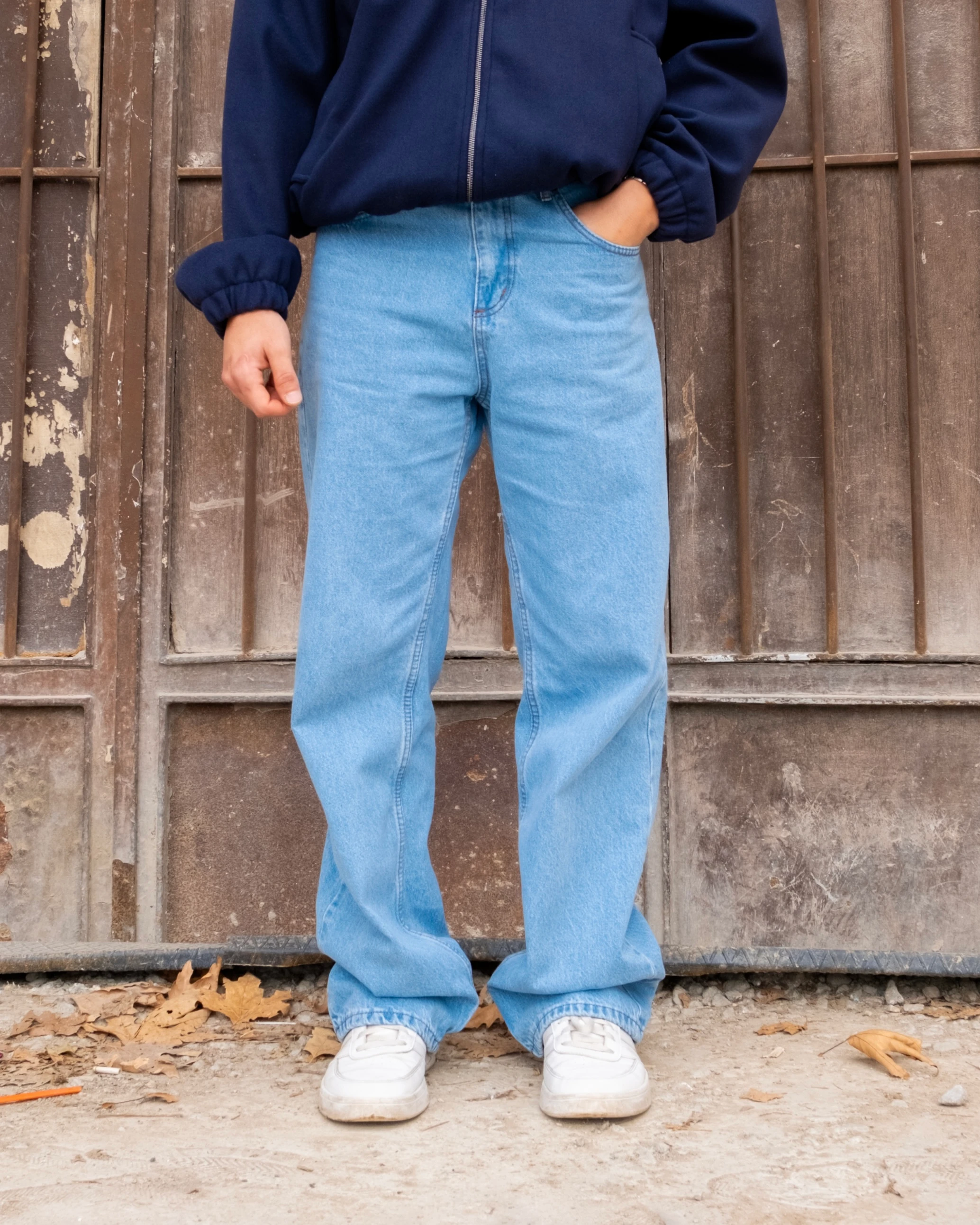 Light Blue Baggy Jeans Basic 