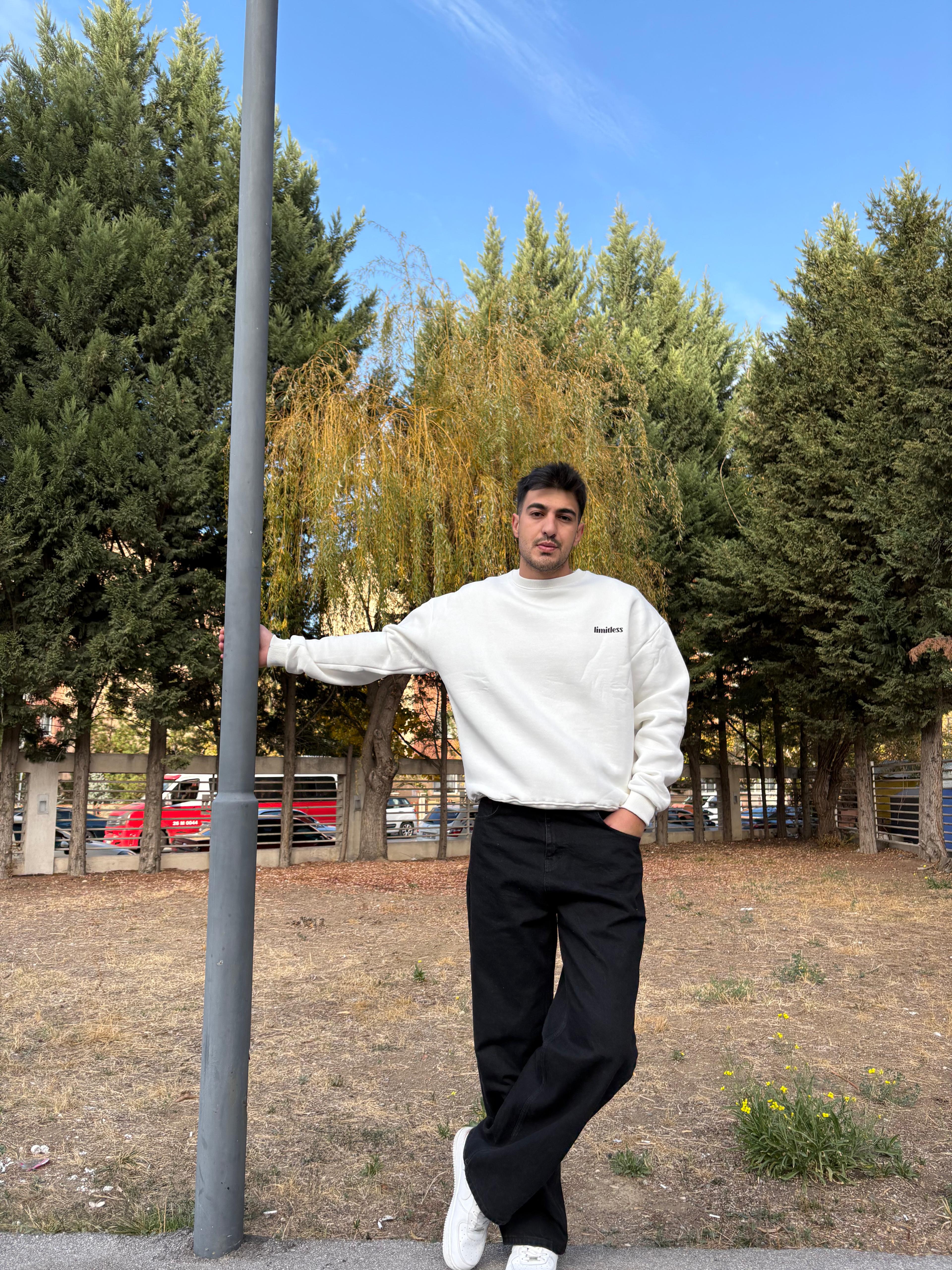 Oversize printed unisex sweatshirt