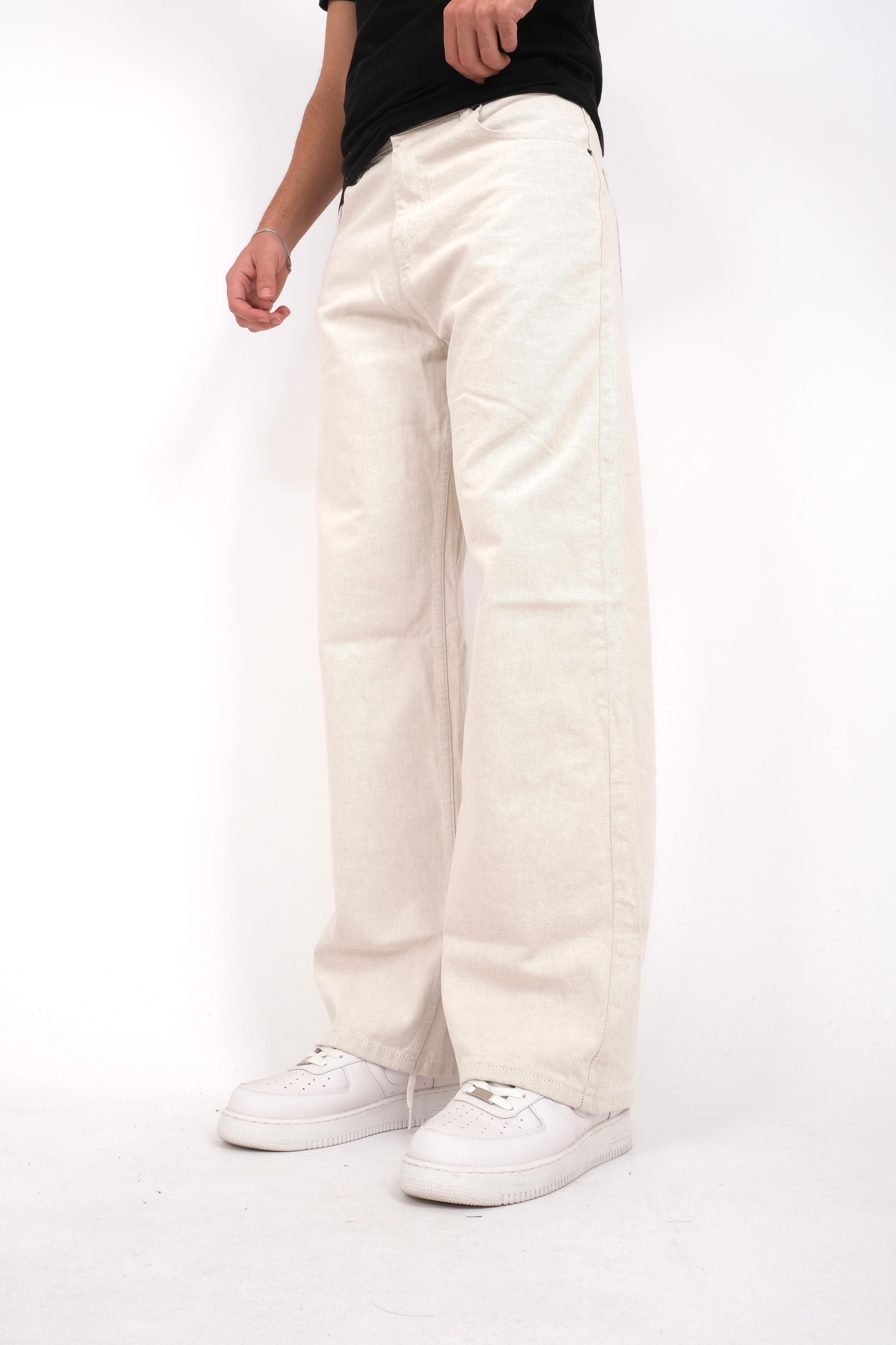 Ekru Baggy Jeans